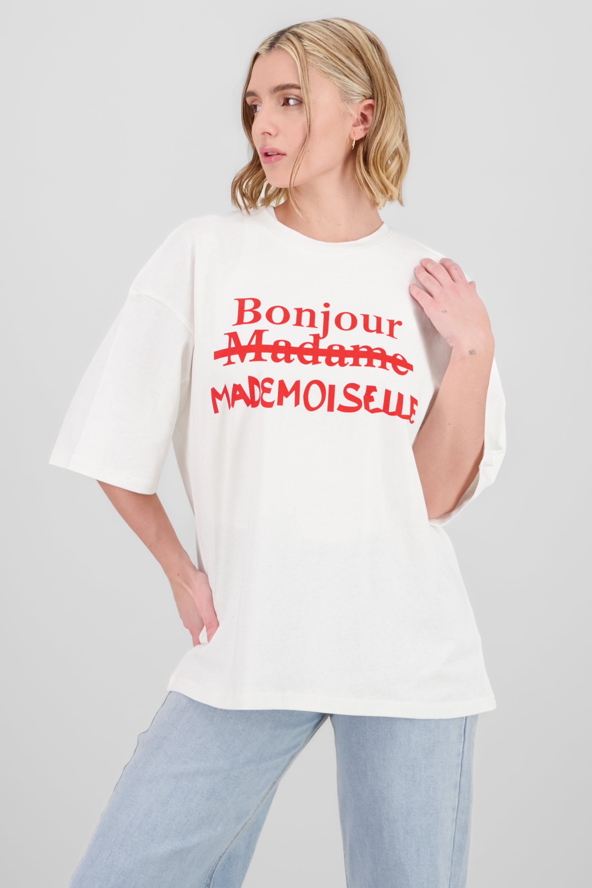 Mademoiselle T Shirt RED COMBO