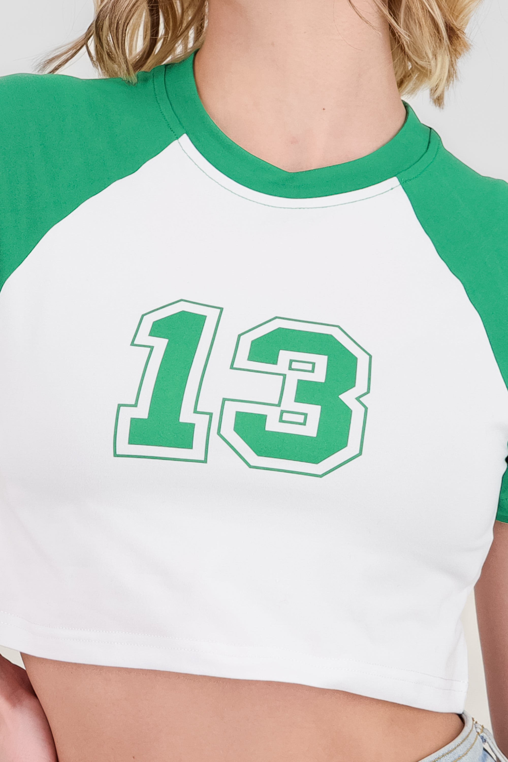 Crop 13 T Shirt FOREST GREEN