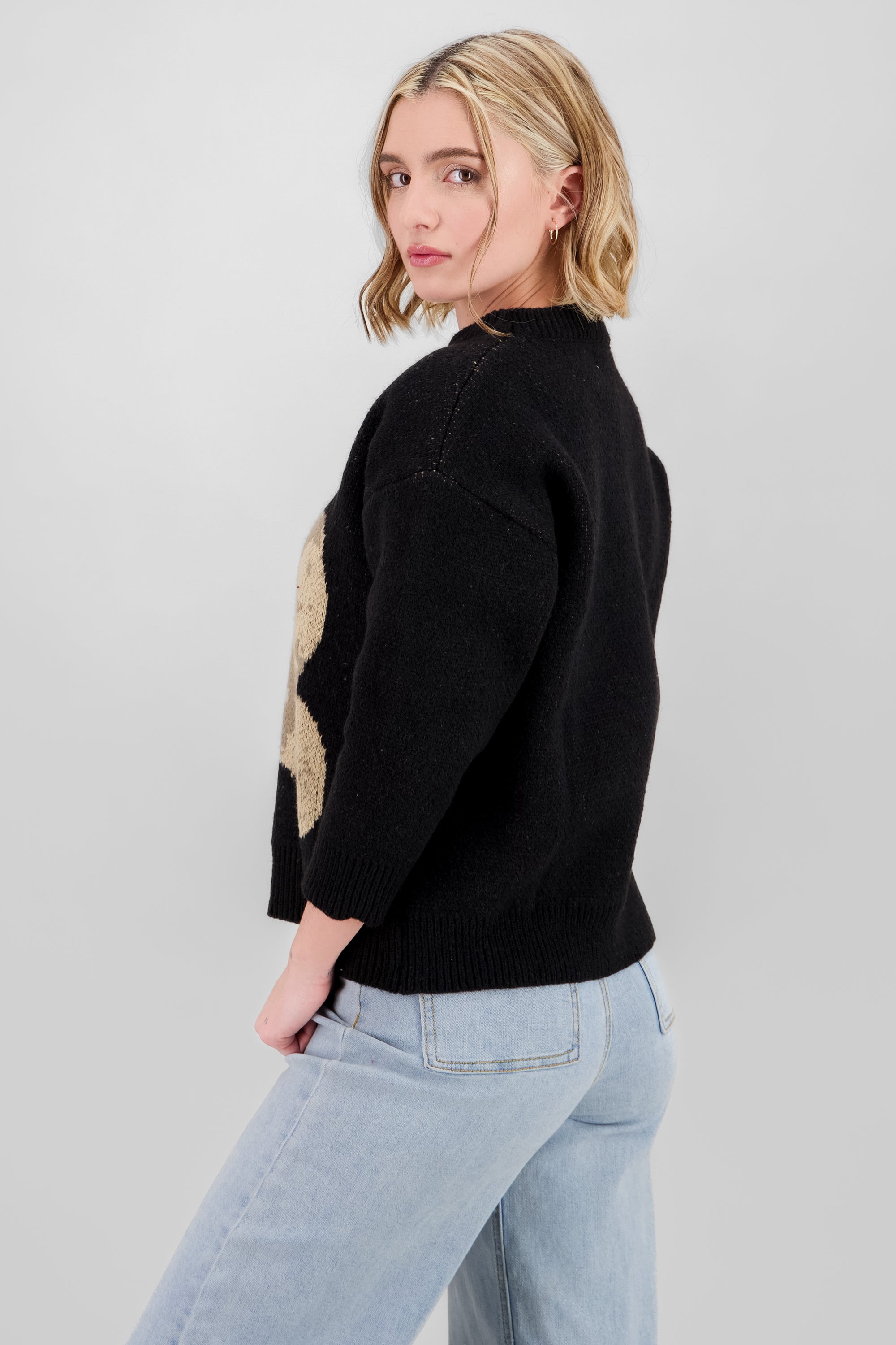 Bear Sweater BLACK COMBO