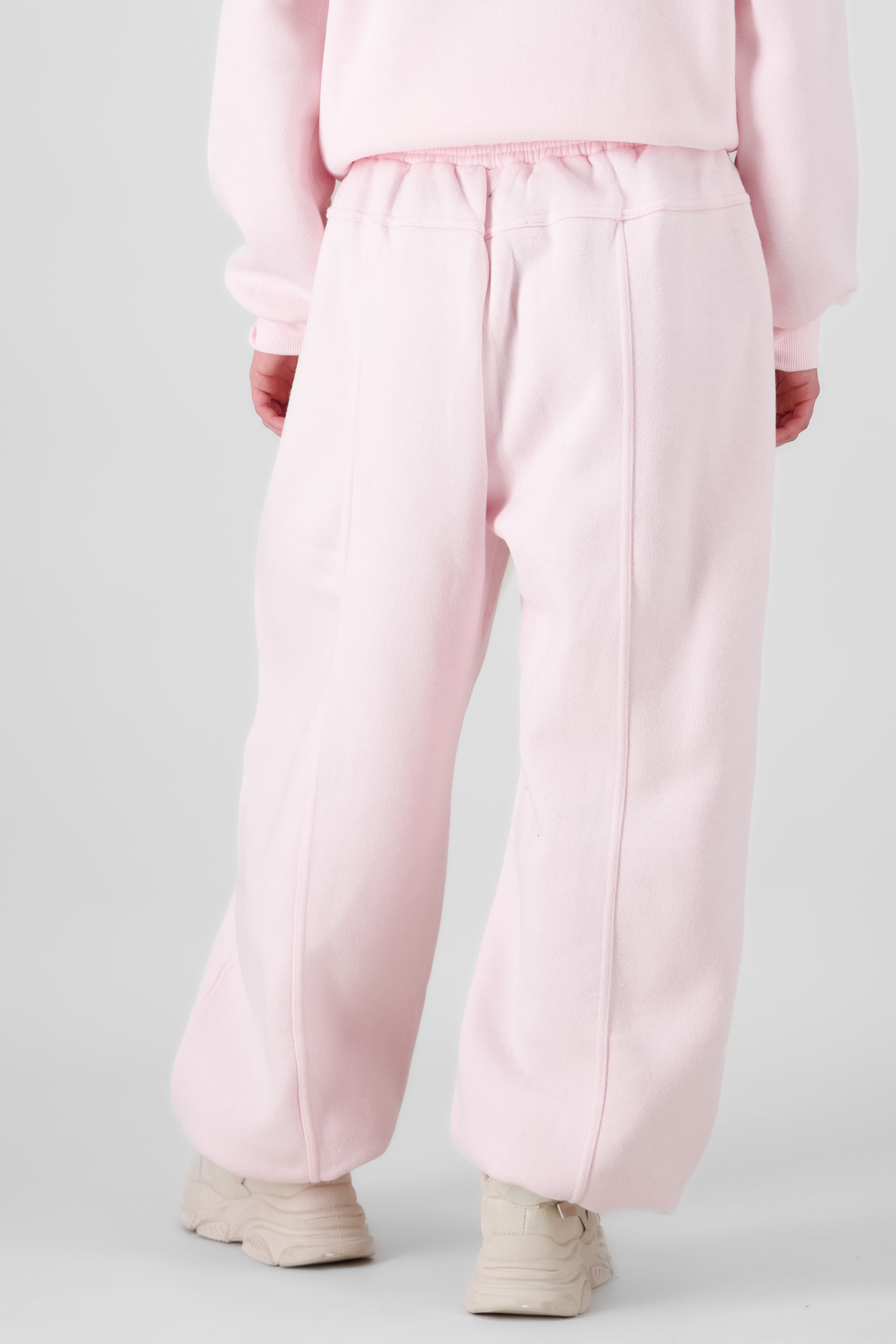 Fleece Joggers with Waistband PASTEL PINK