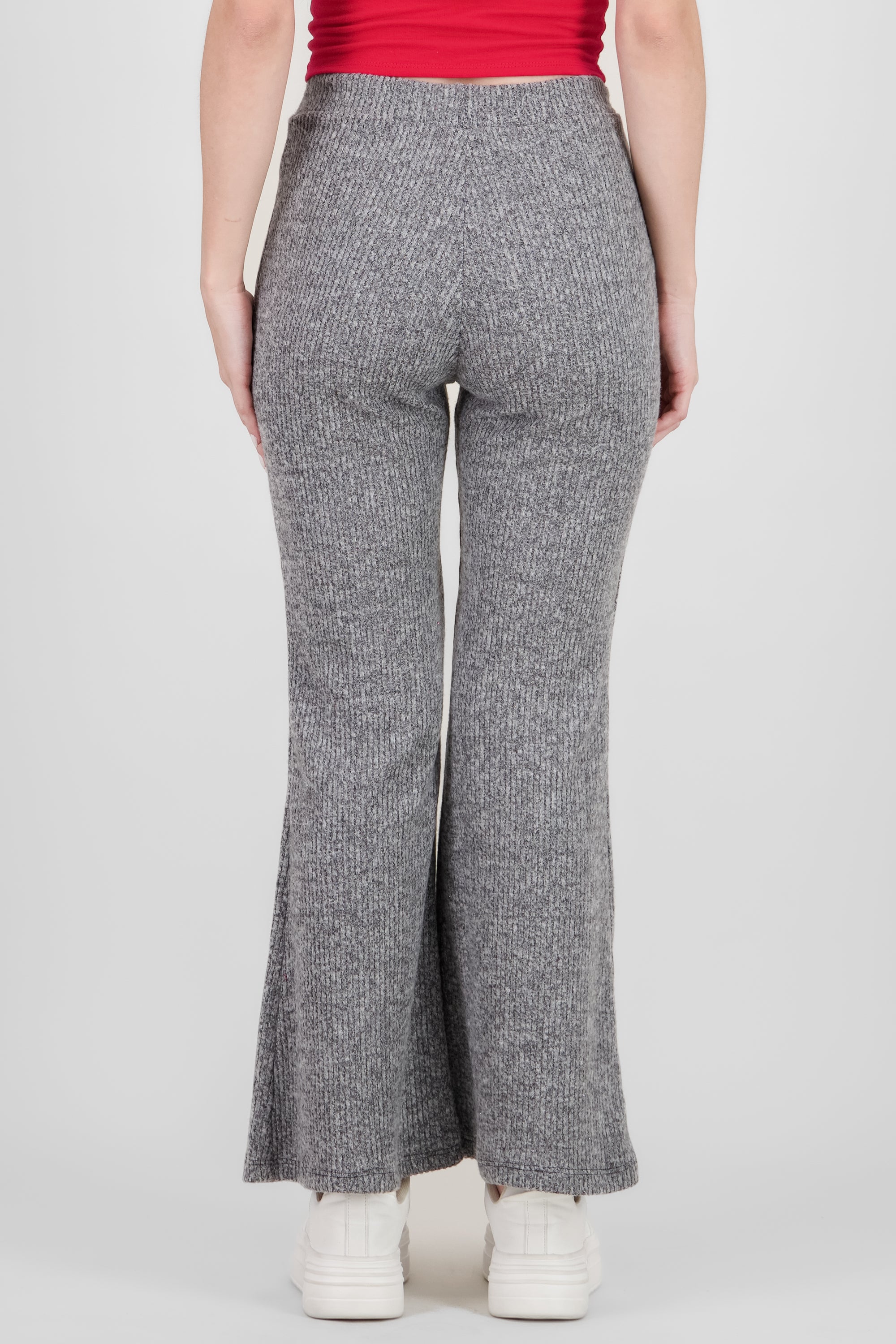 Wide Knit Pants HEATHER GRAY