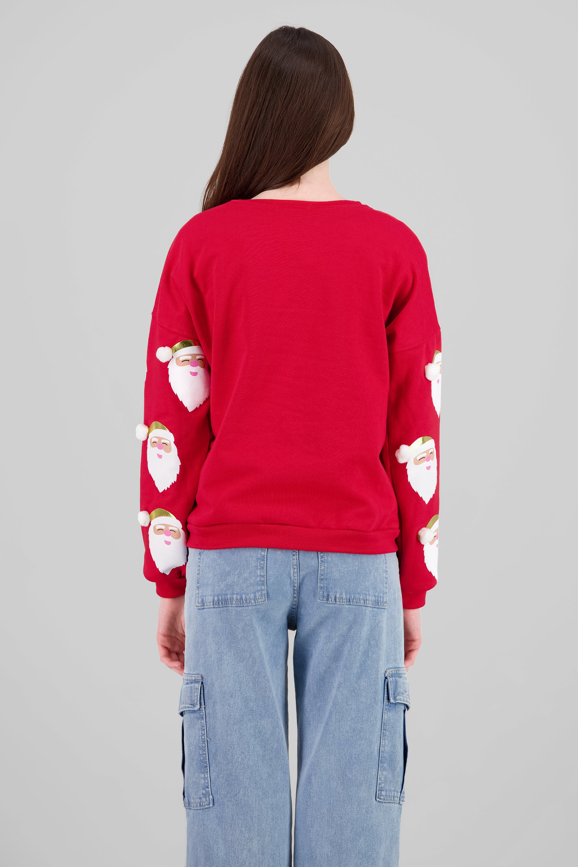 Foil Santa Hoodie RED