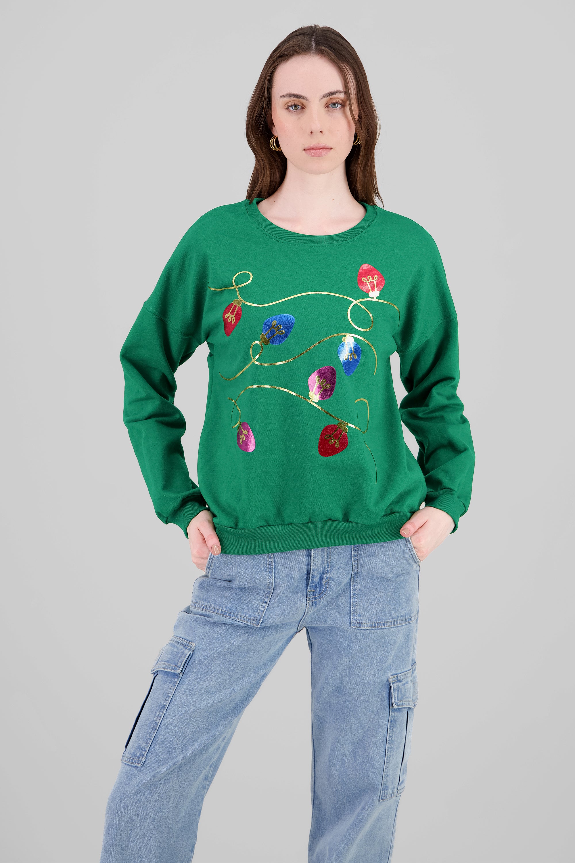 Christmas Lights Hoodie GREEN