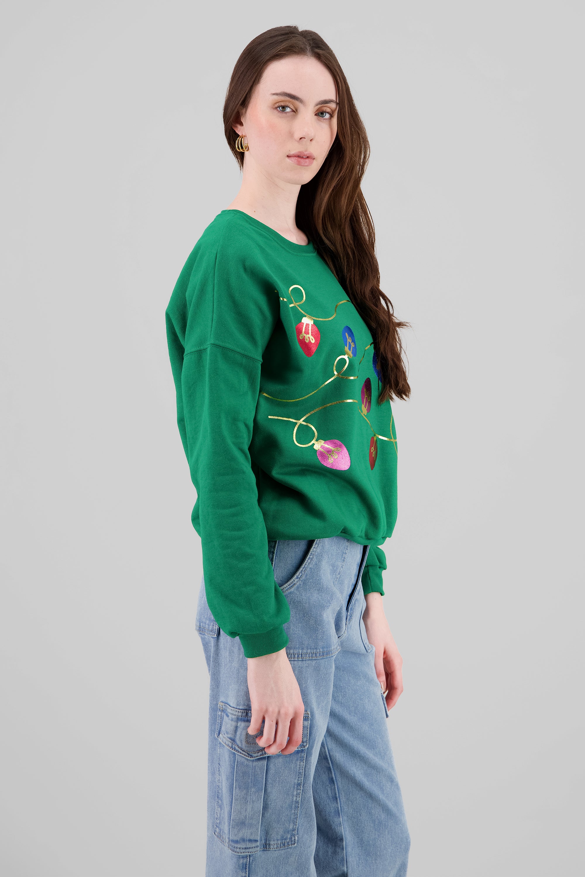 Christmas Lights Hoodie GREEN