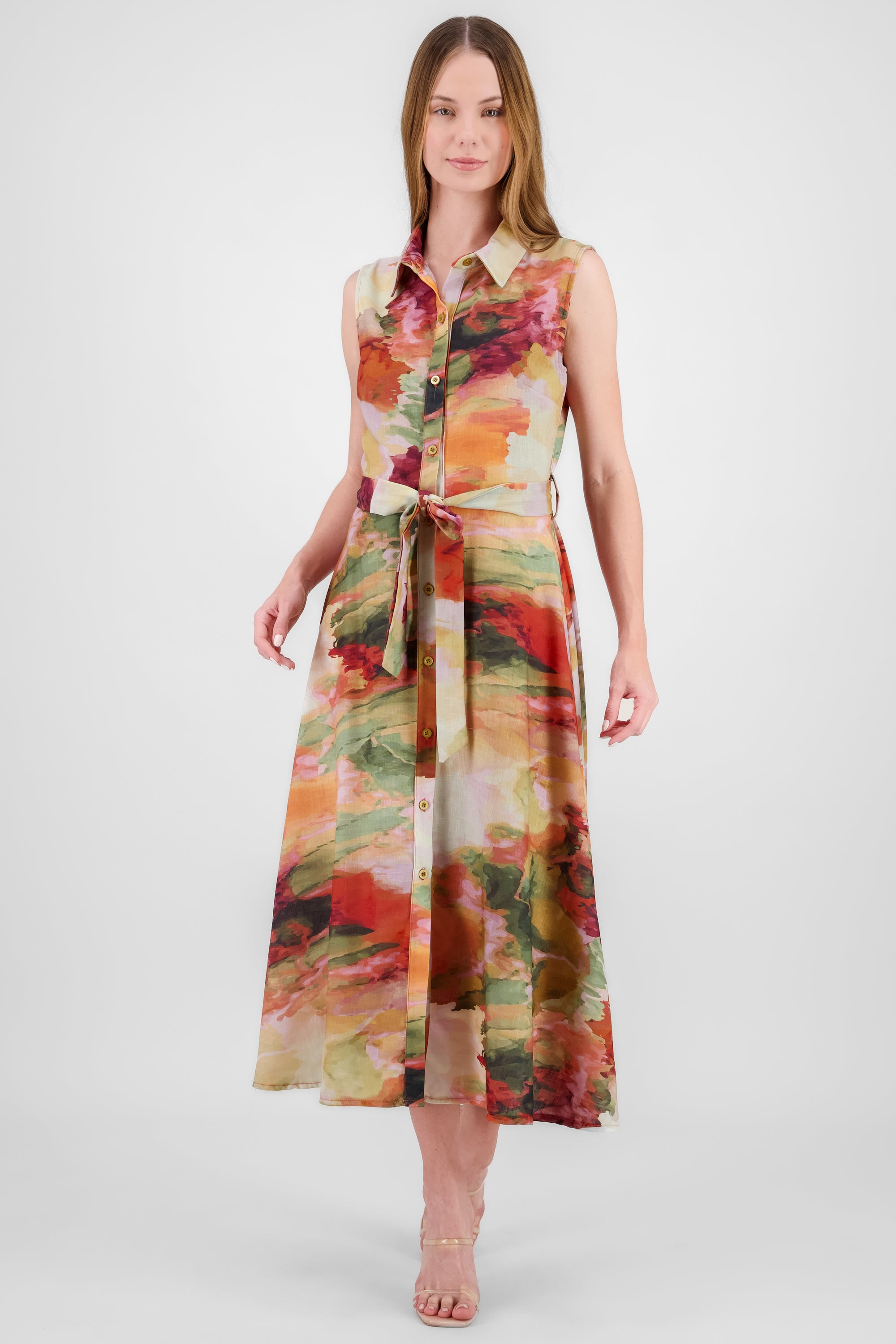 Sleeveless Printed Dress AUTUMN MULTICOLOR