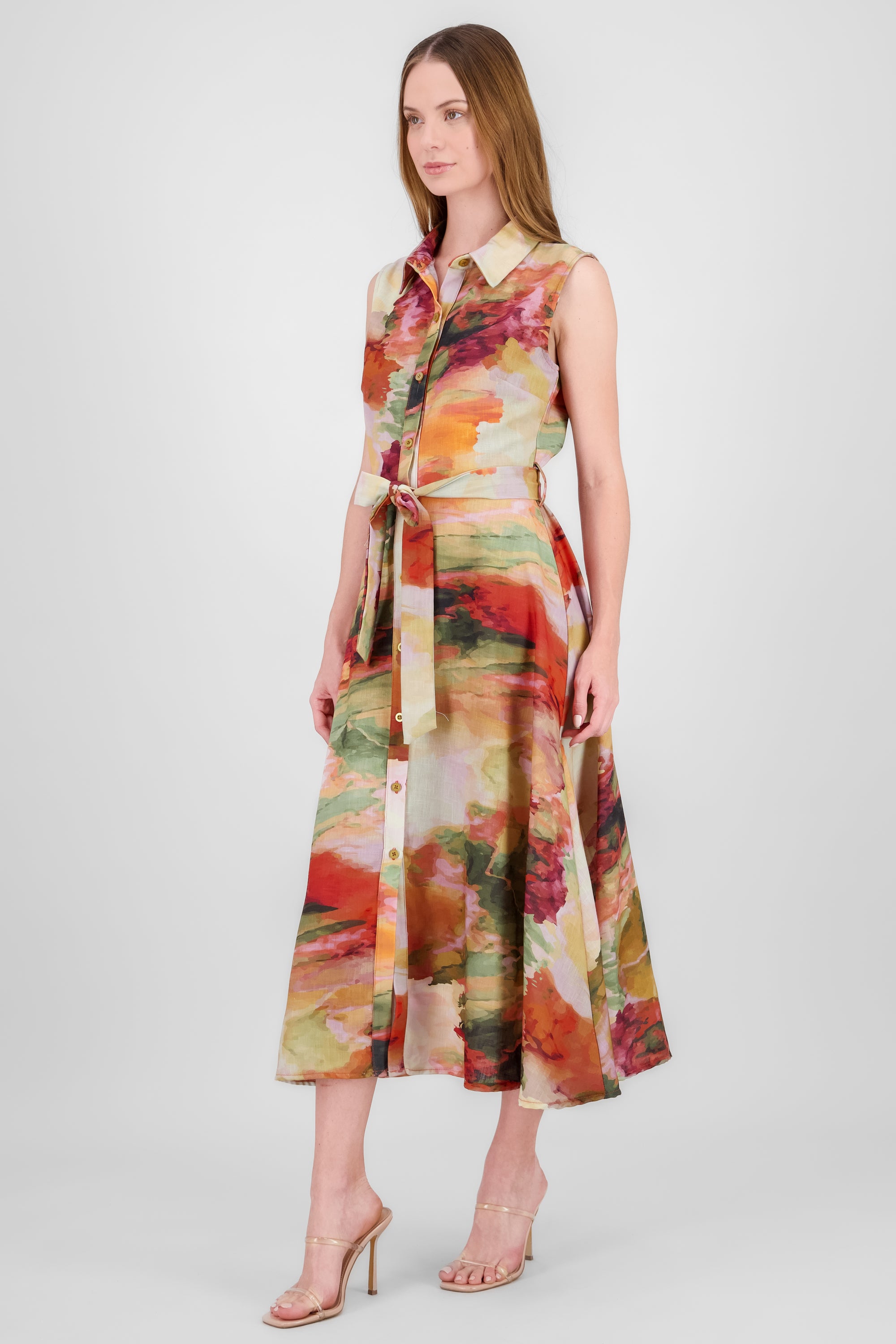 Sleeveless Printed Dress AUTUMN MULTICOLOR