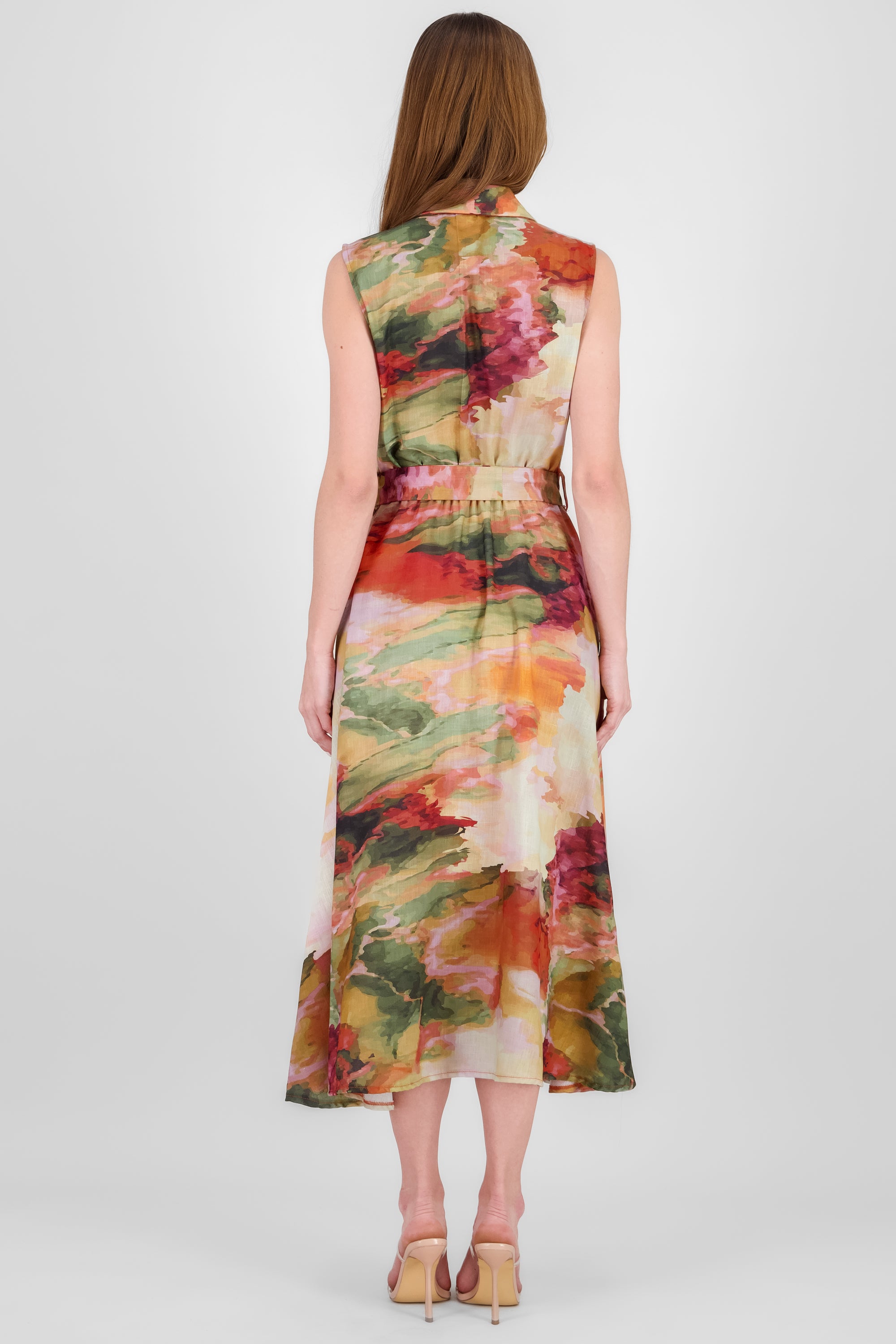 Sleeveless Printed Dress AUTUMN MULTICOLOR