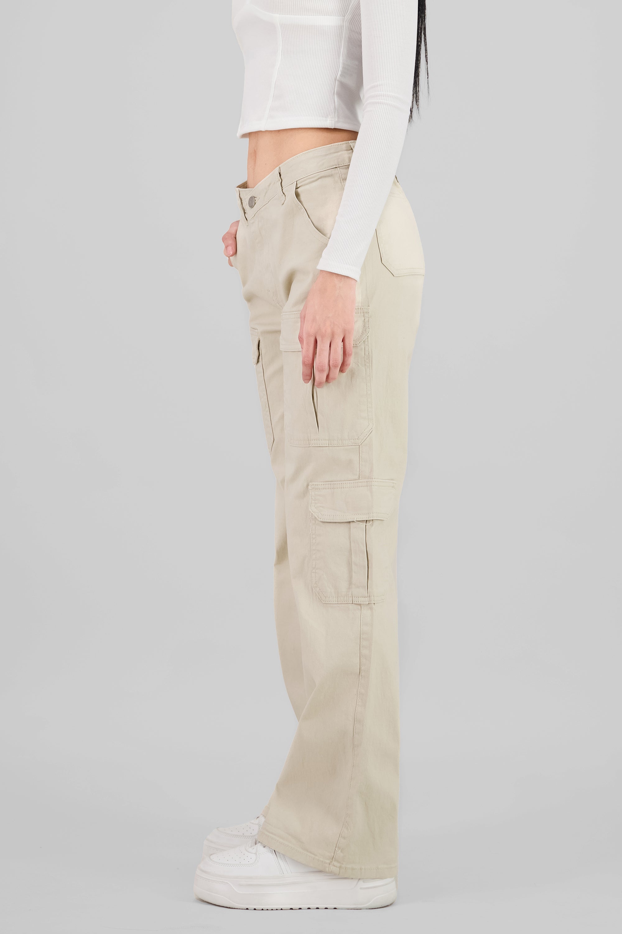 Straight Cargo Jeans SAND