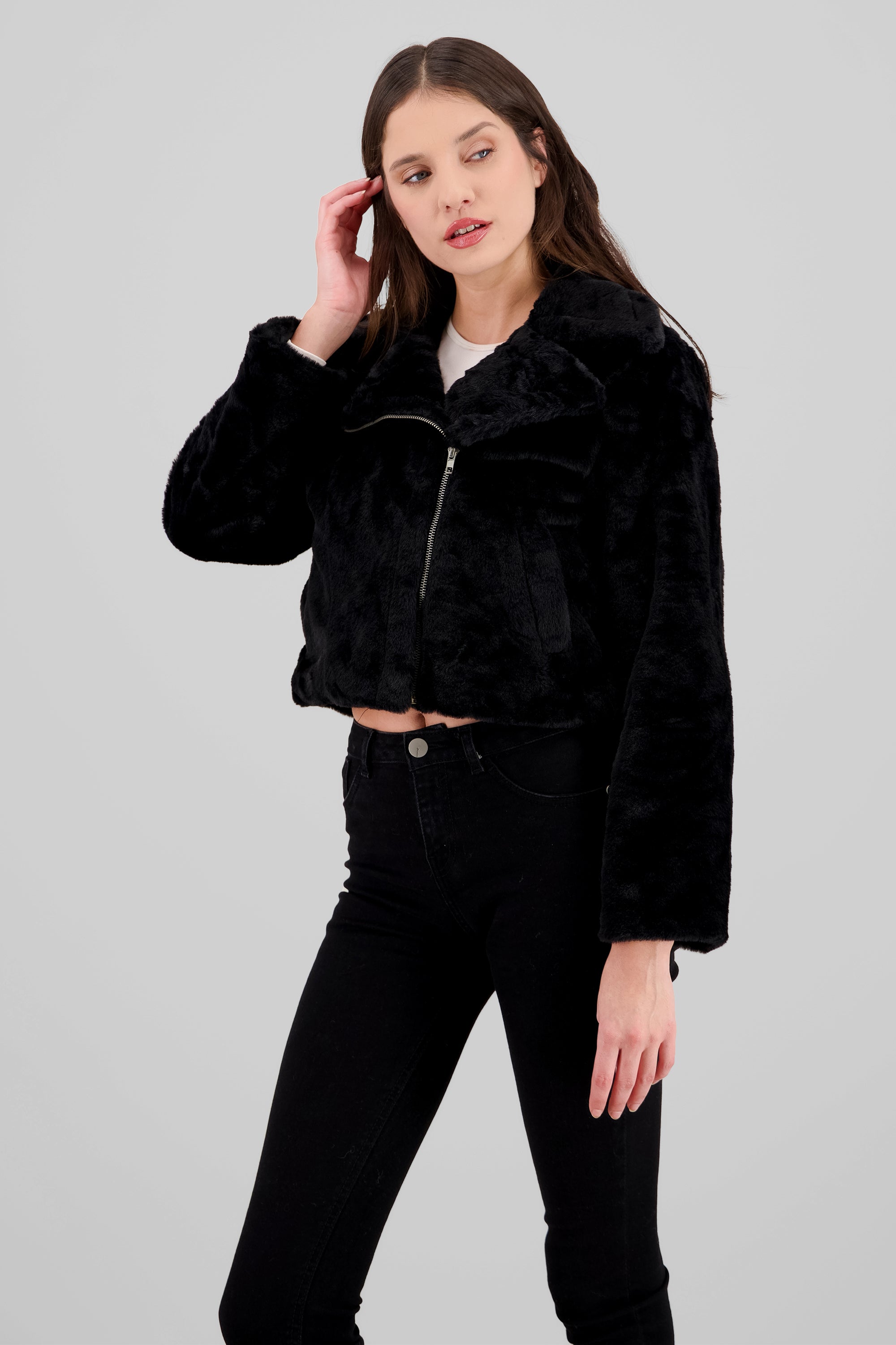 Fur Jacket BLACK