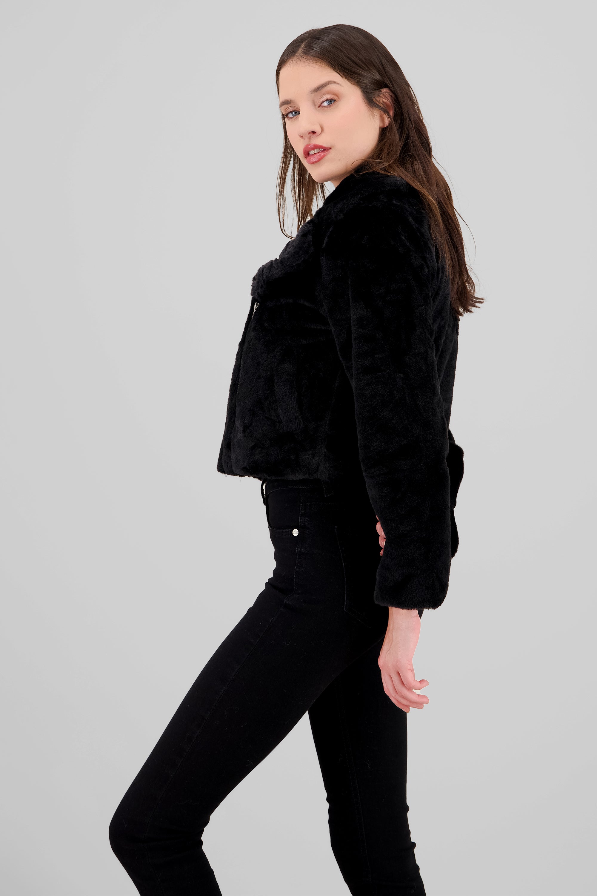 Fur Jacket BLACK