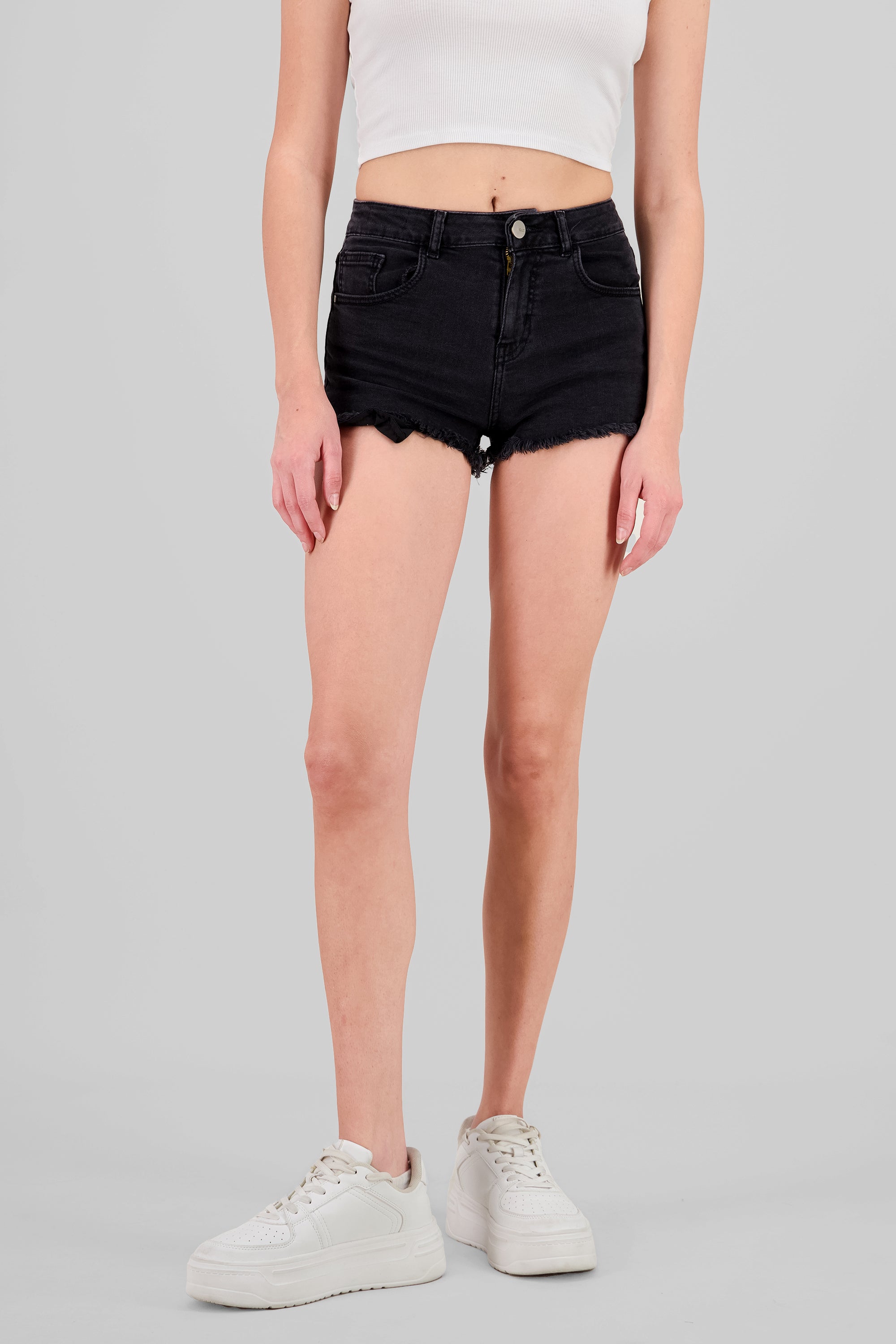 Mini Shorts with Pockets DARK GRAY