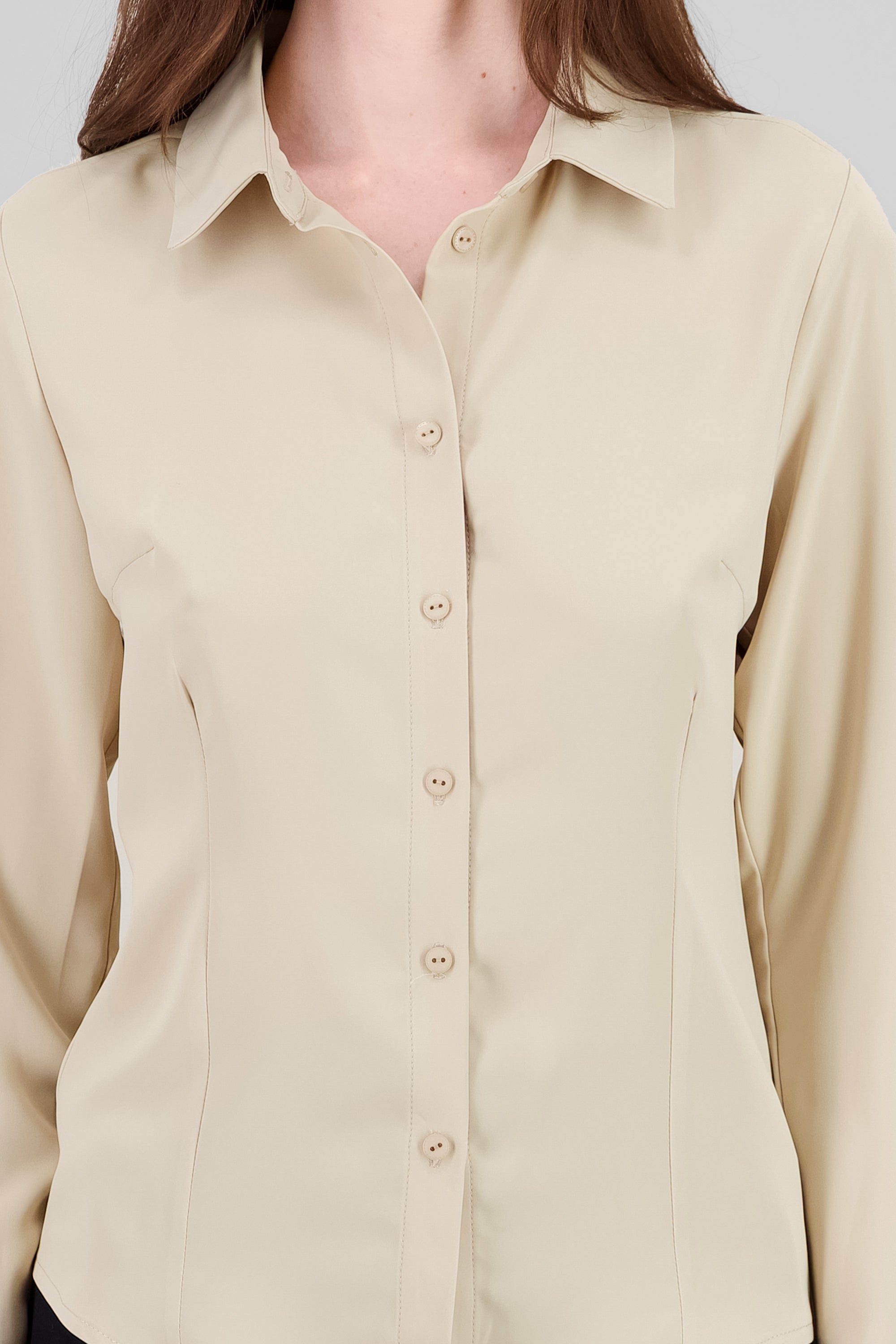 Solid Long Sleeve Shirt SAND