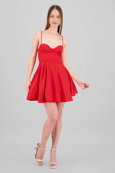 Satin Dress RED