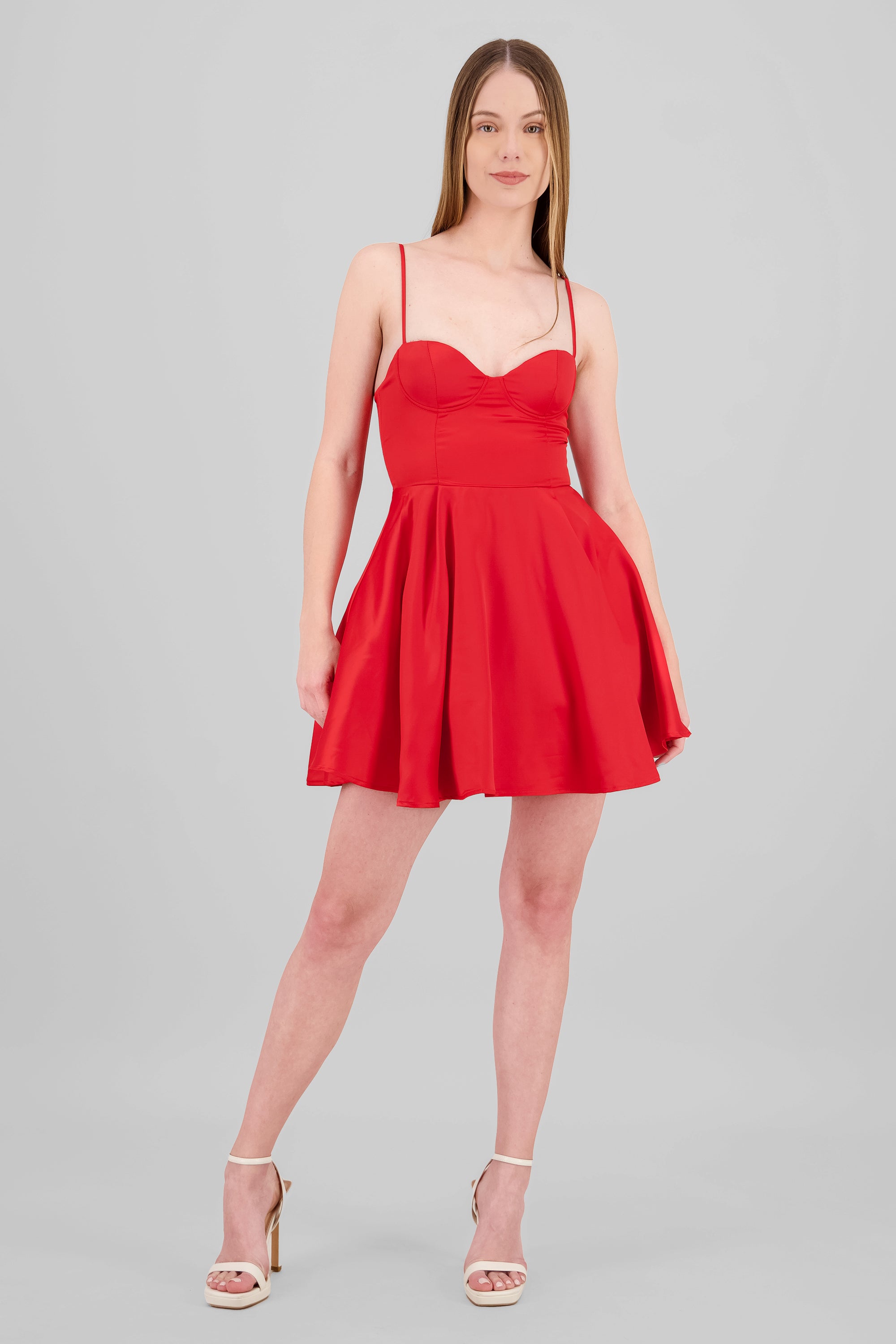 Satin Dress RED