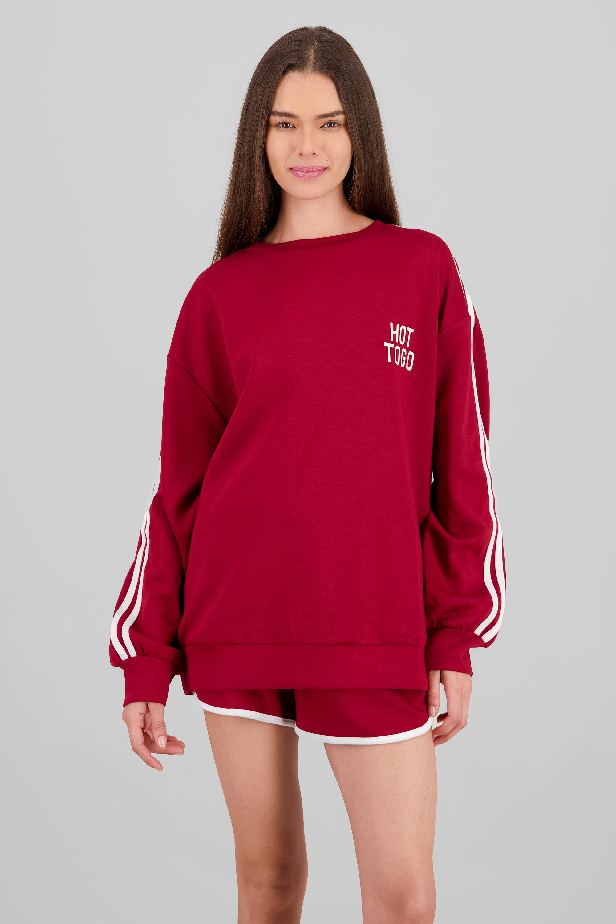 Sports Line Sweatshirt BURNT RED