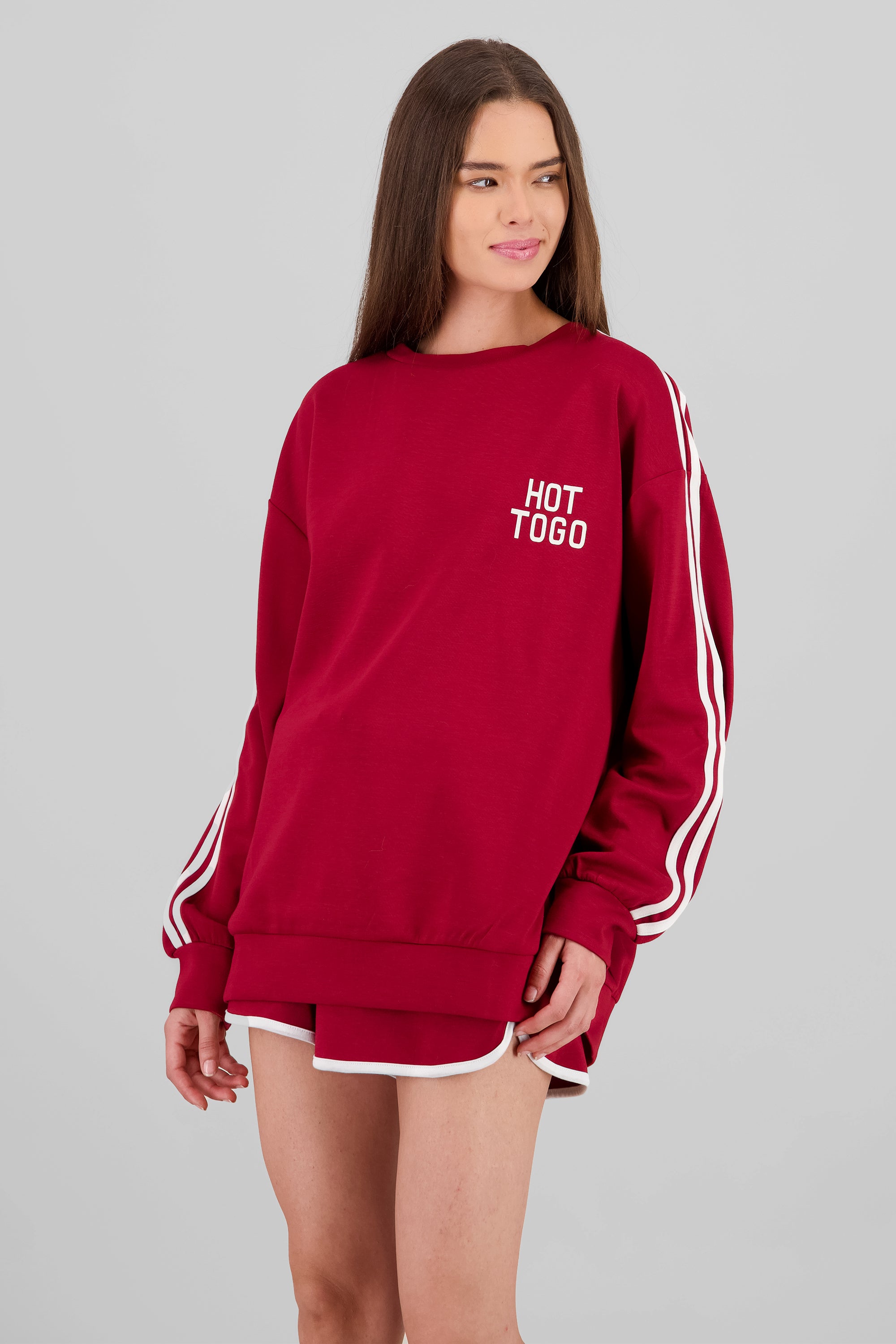 Sports Line Sweatshirt BURNT RED