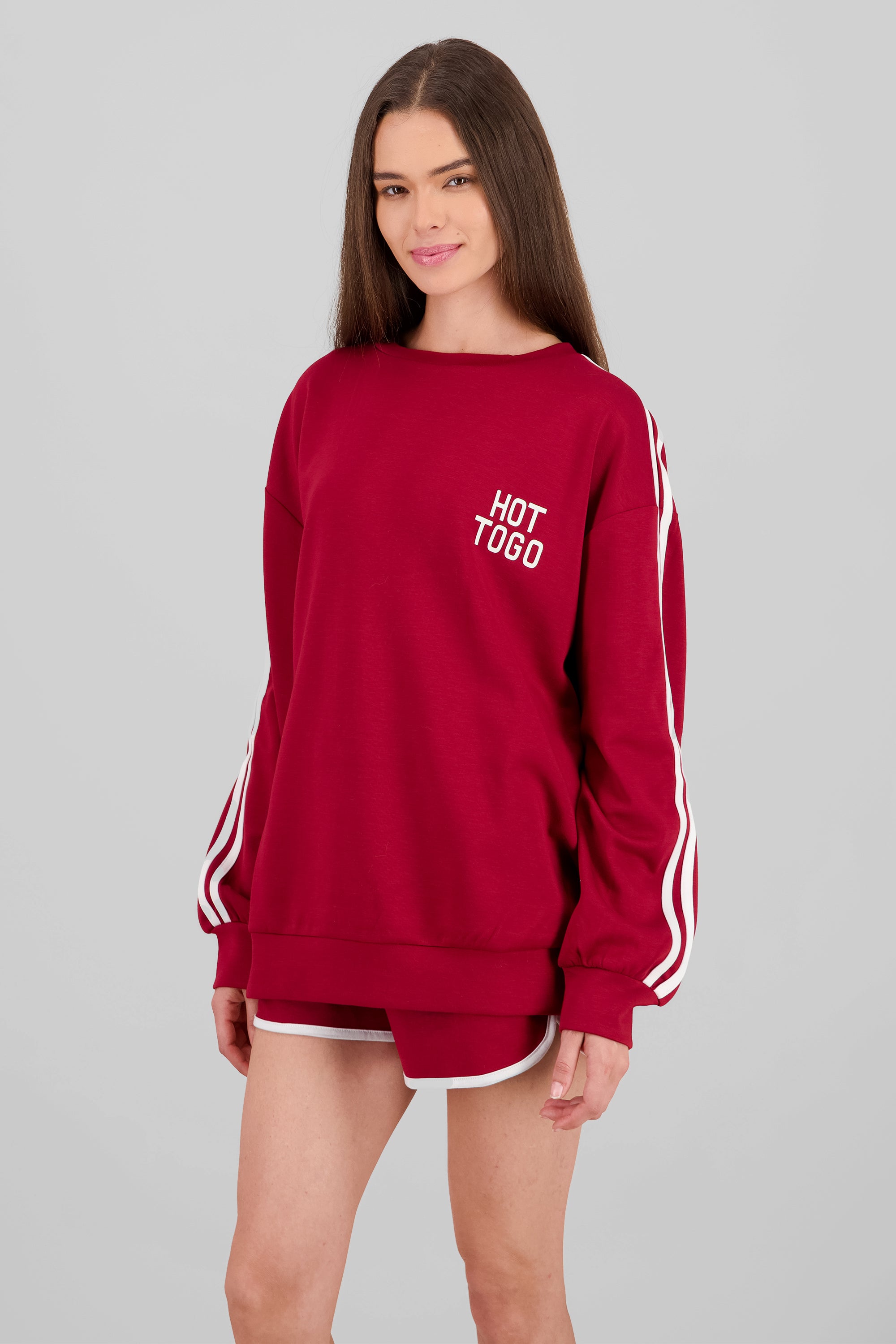 Sports Line Sweatshirt BURNT RED