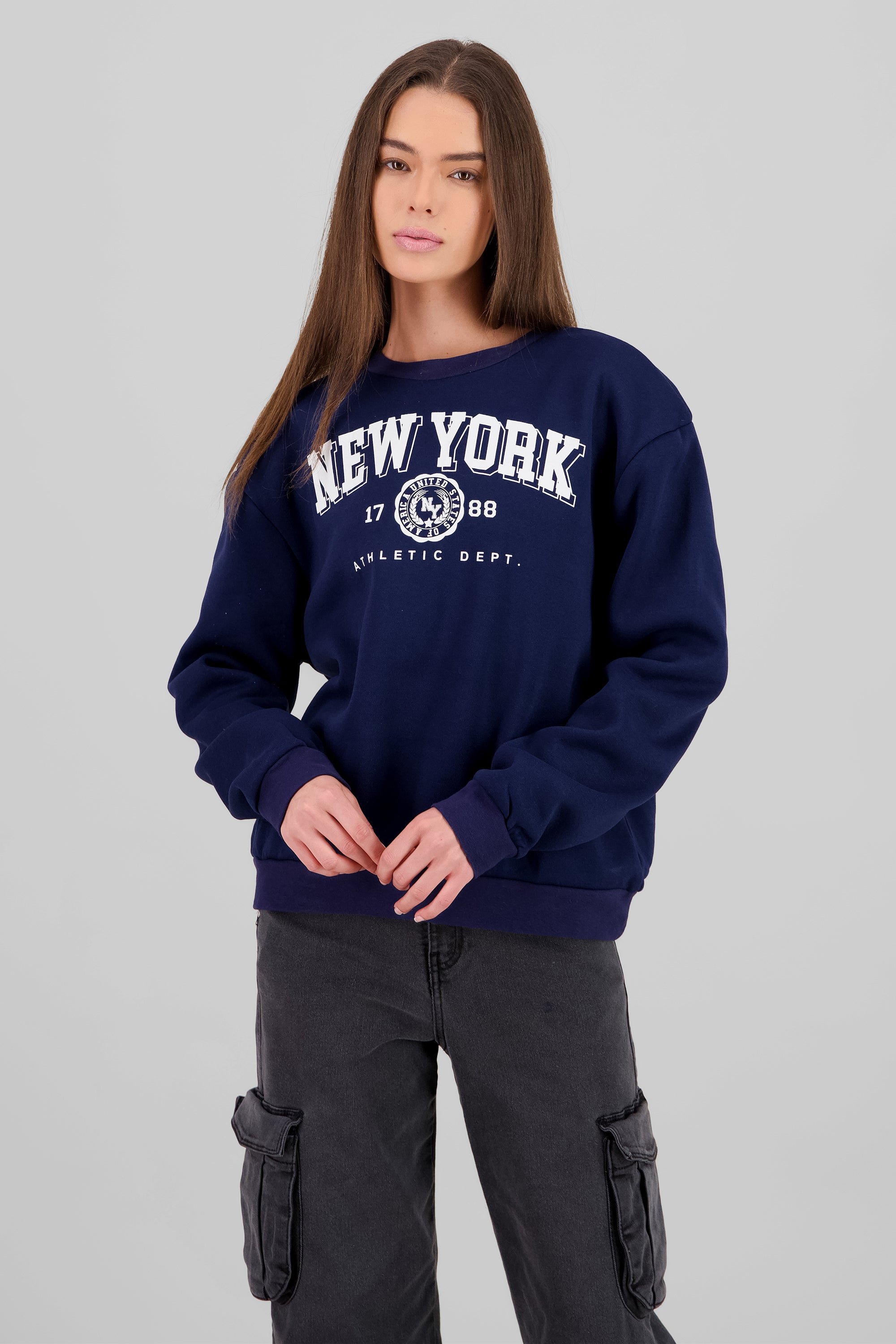 New York Printed Sweatshirt NAVY