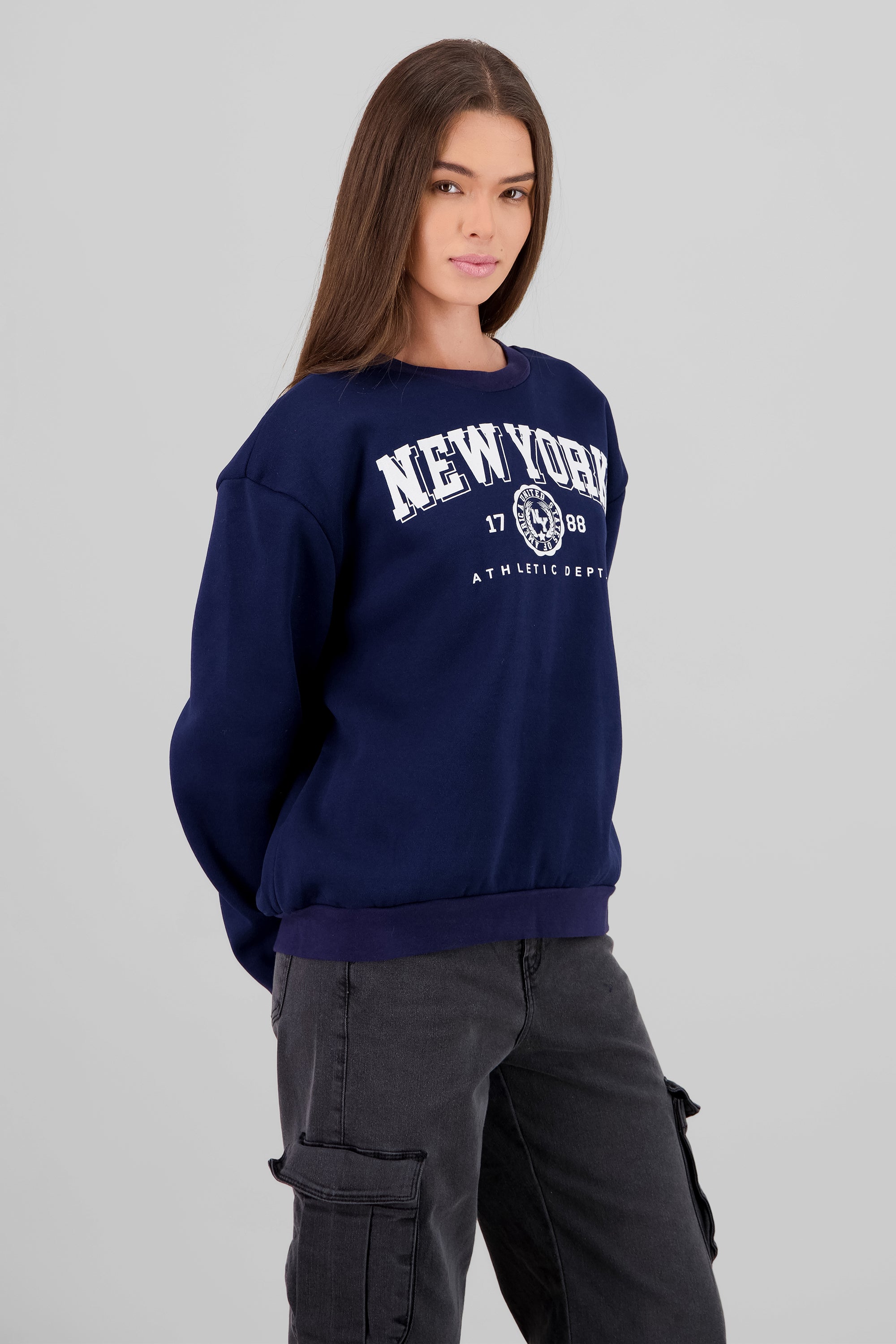 New York Printed Sweatshirt NAVY