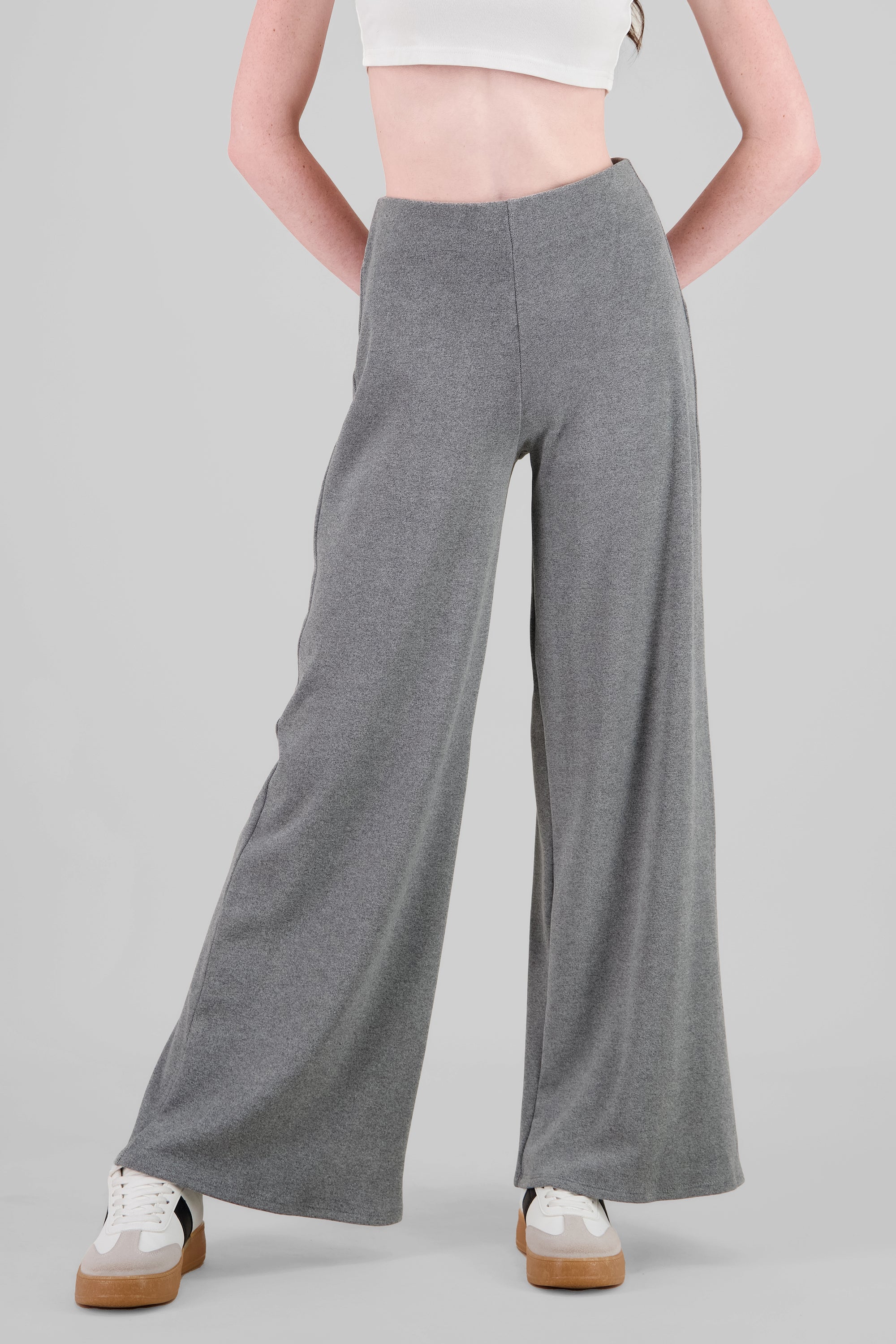 Wide leg Pants HEATHER GRAY