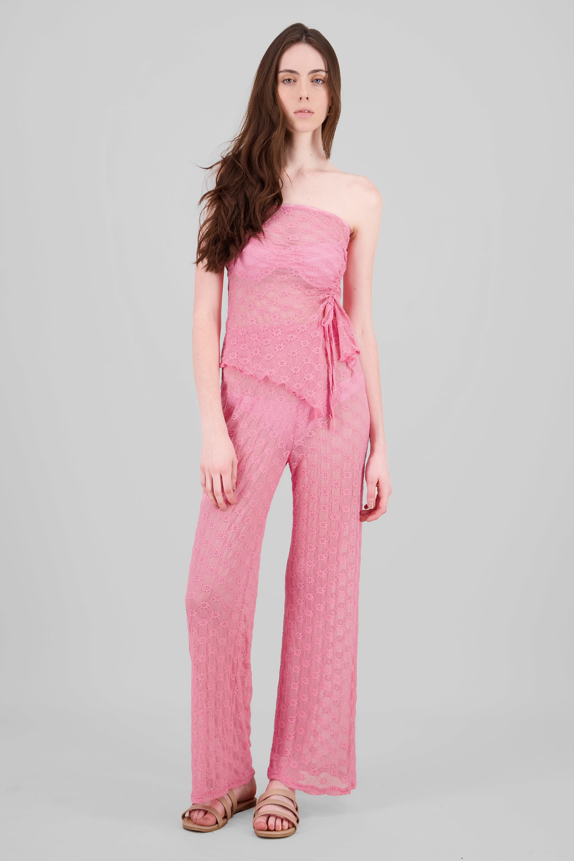 Wide leg Lace Pants PINK