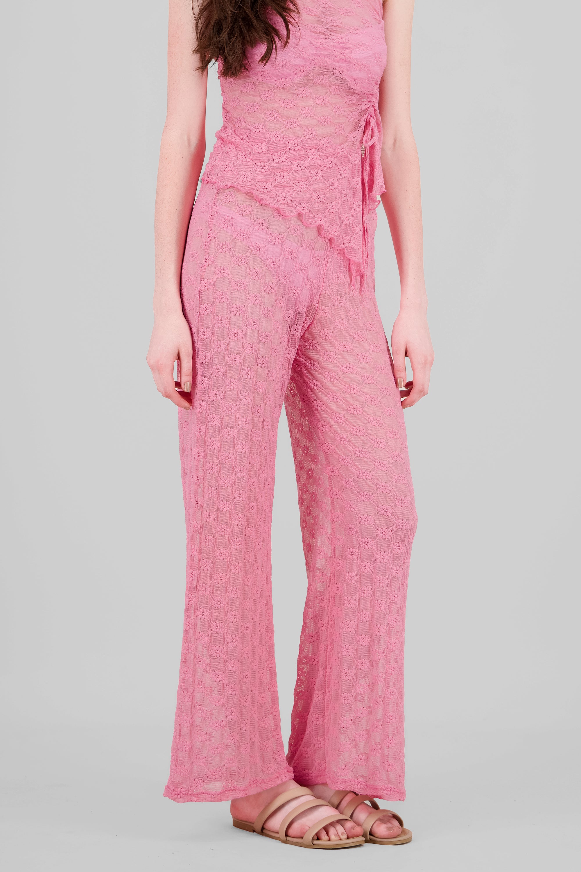 Wide leg Lace Pants PINK