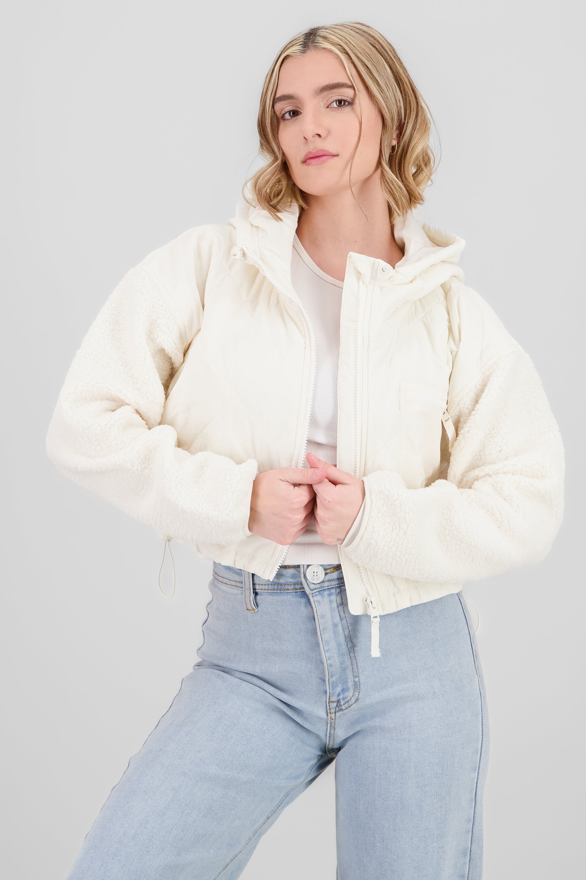 Quilted Jacket WHITE