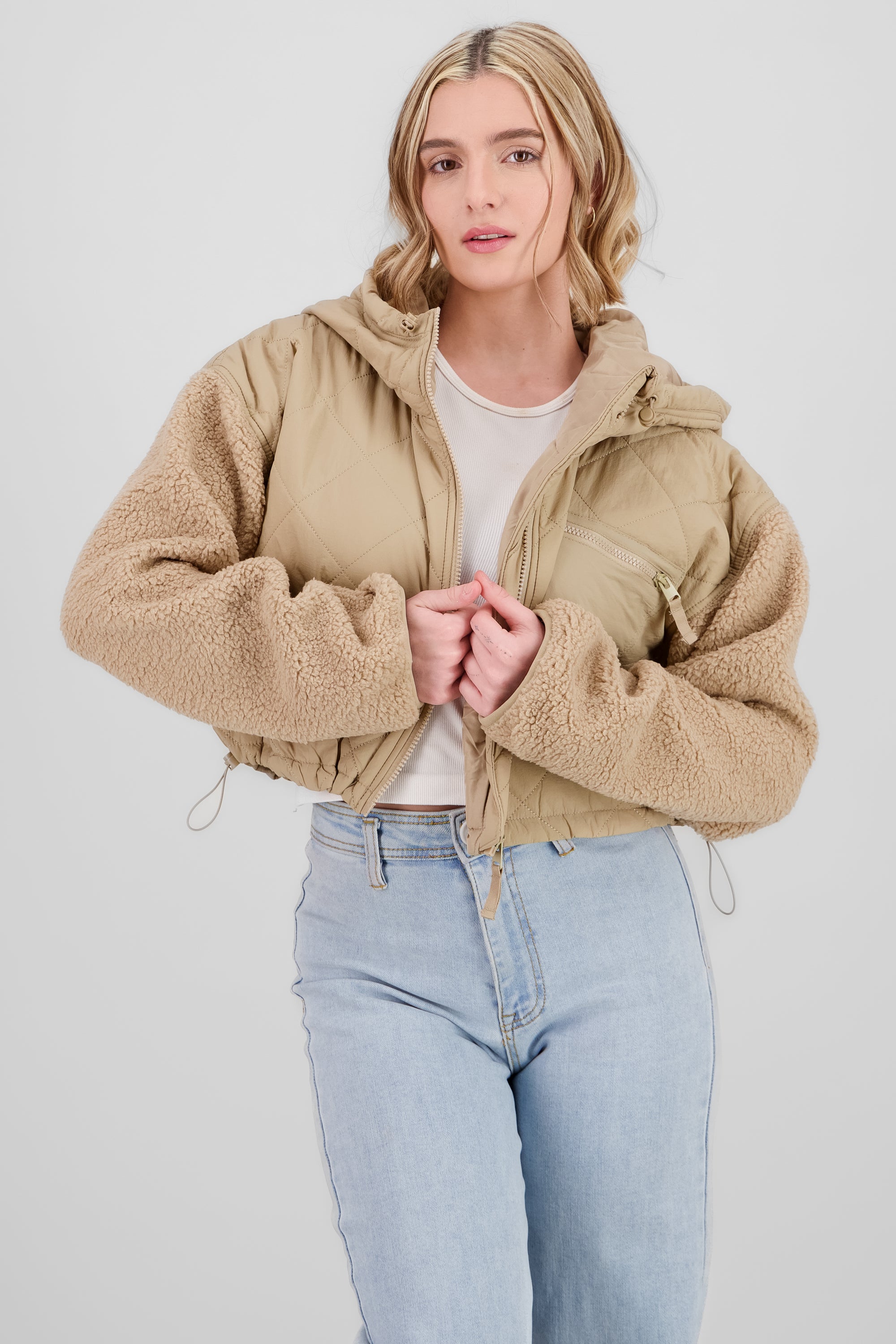 Quilted Jacket KHAKI