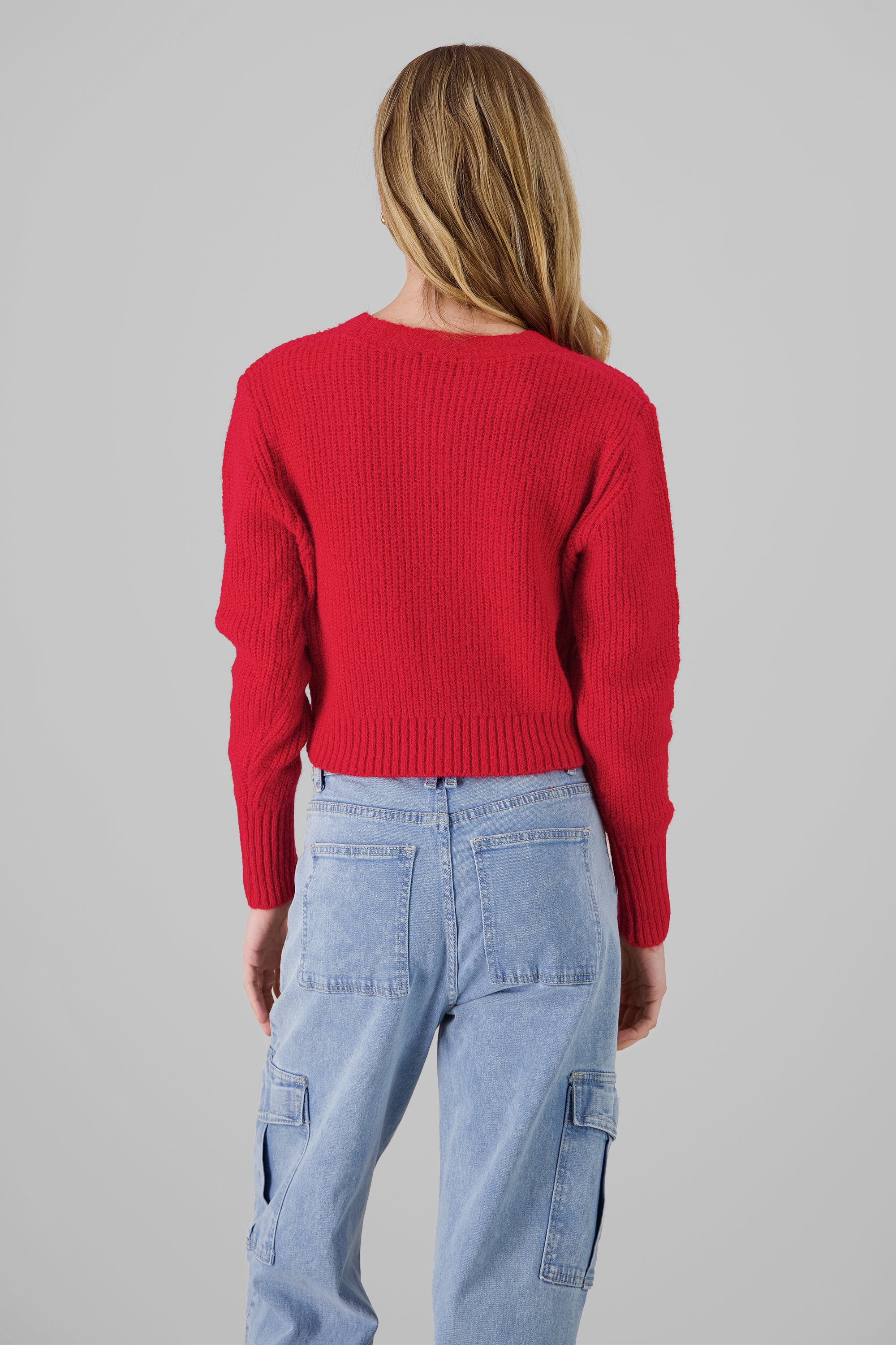 Knitted Cardigan RED