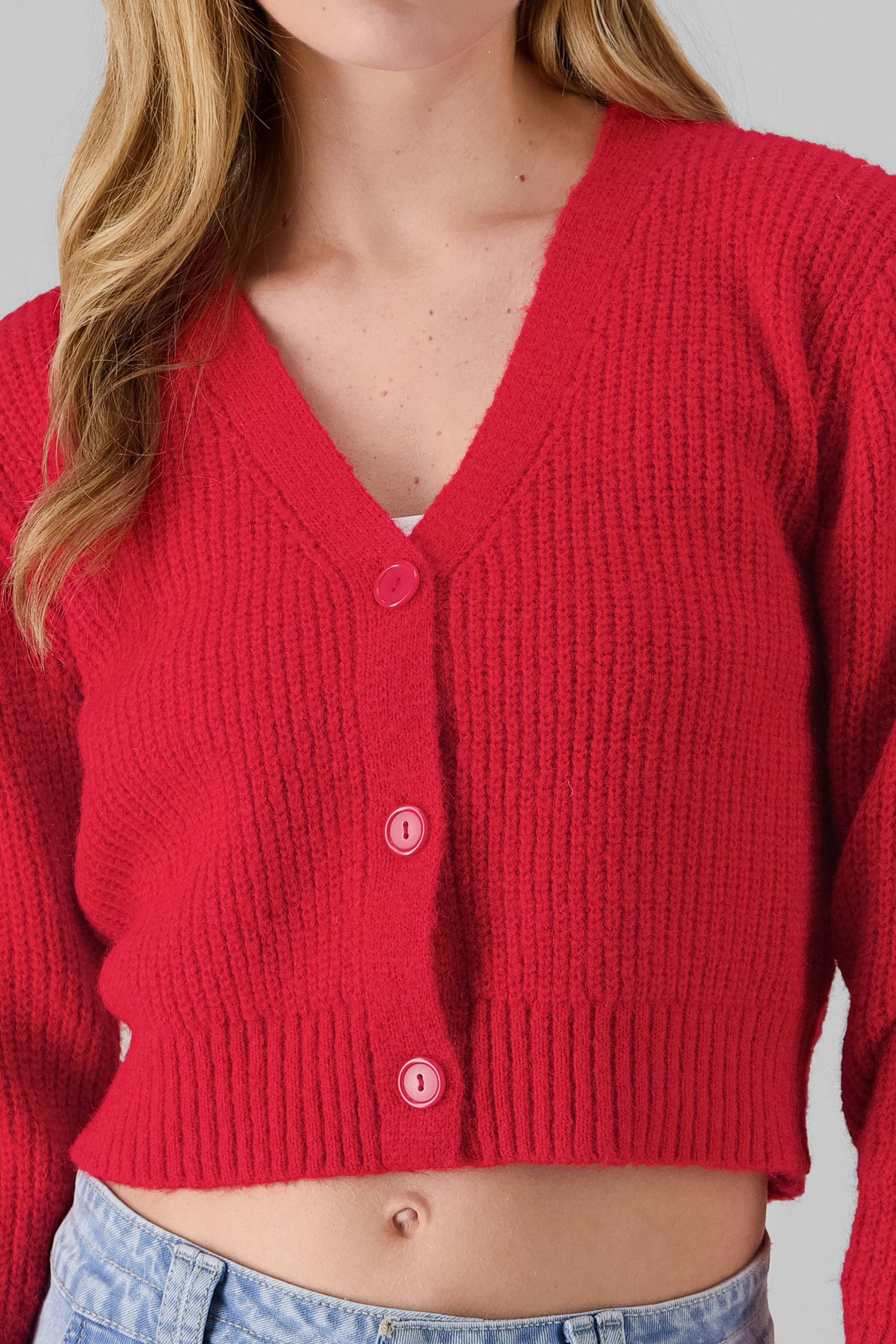 Knitted Cardigan RED