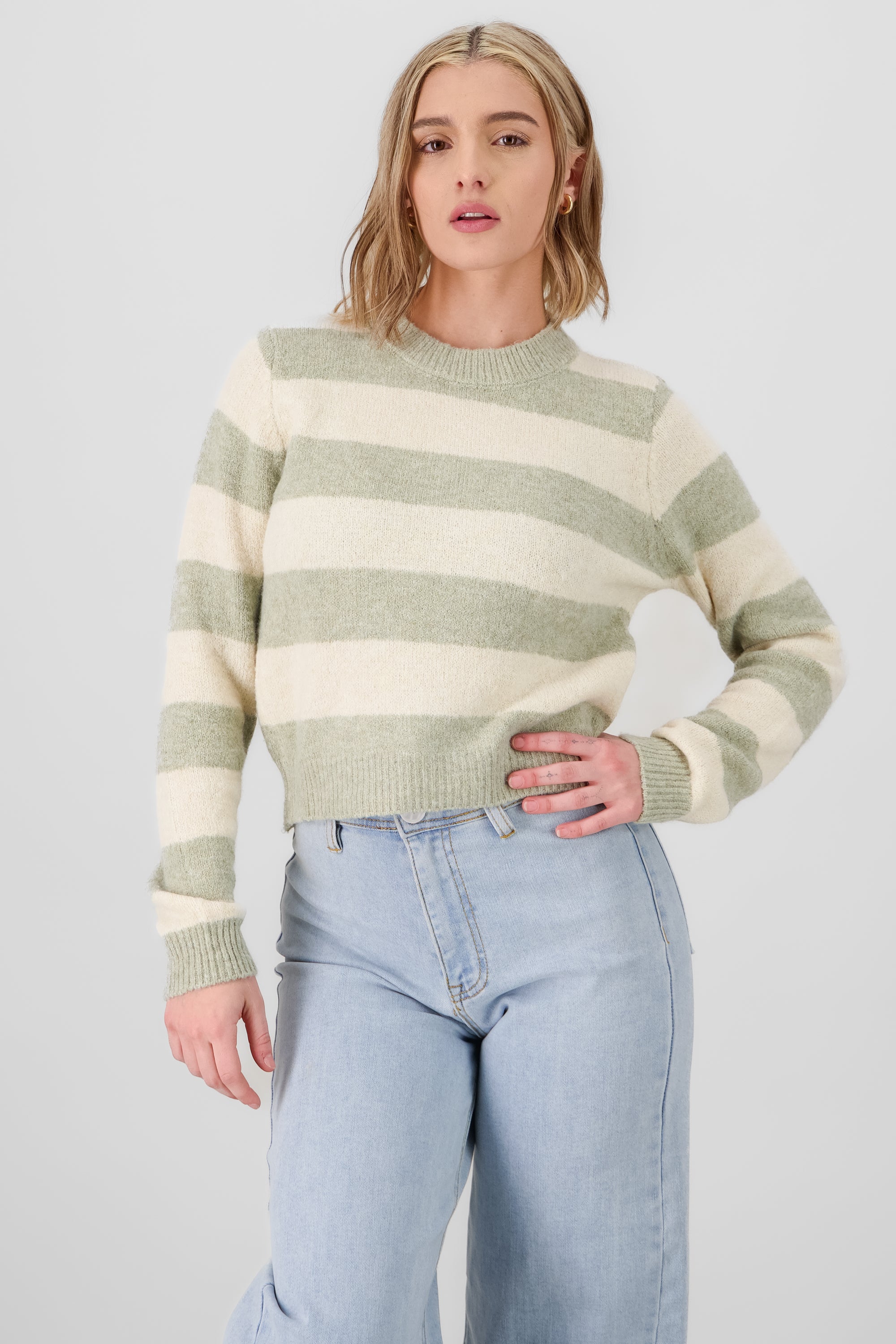 Stripe Sweater SAGE