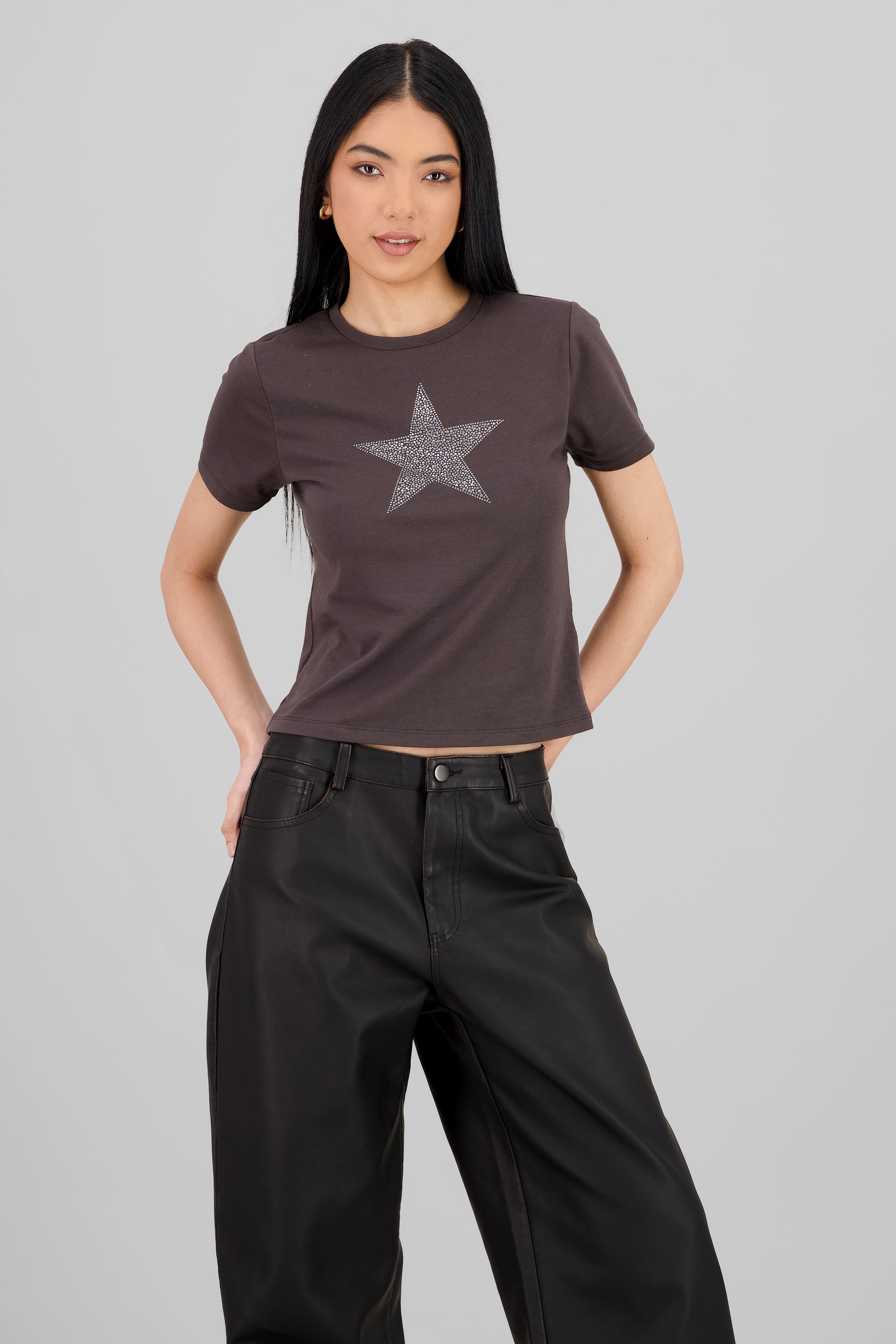 Sparkly Star Tee GRAY