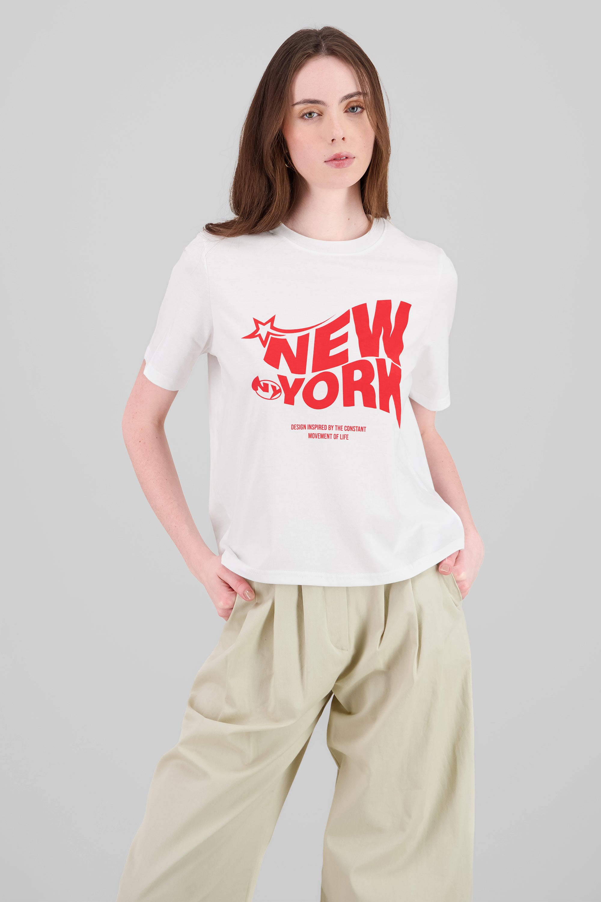 New York Star T Shirt RED COMBO