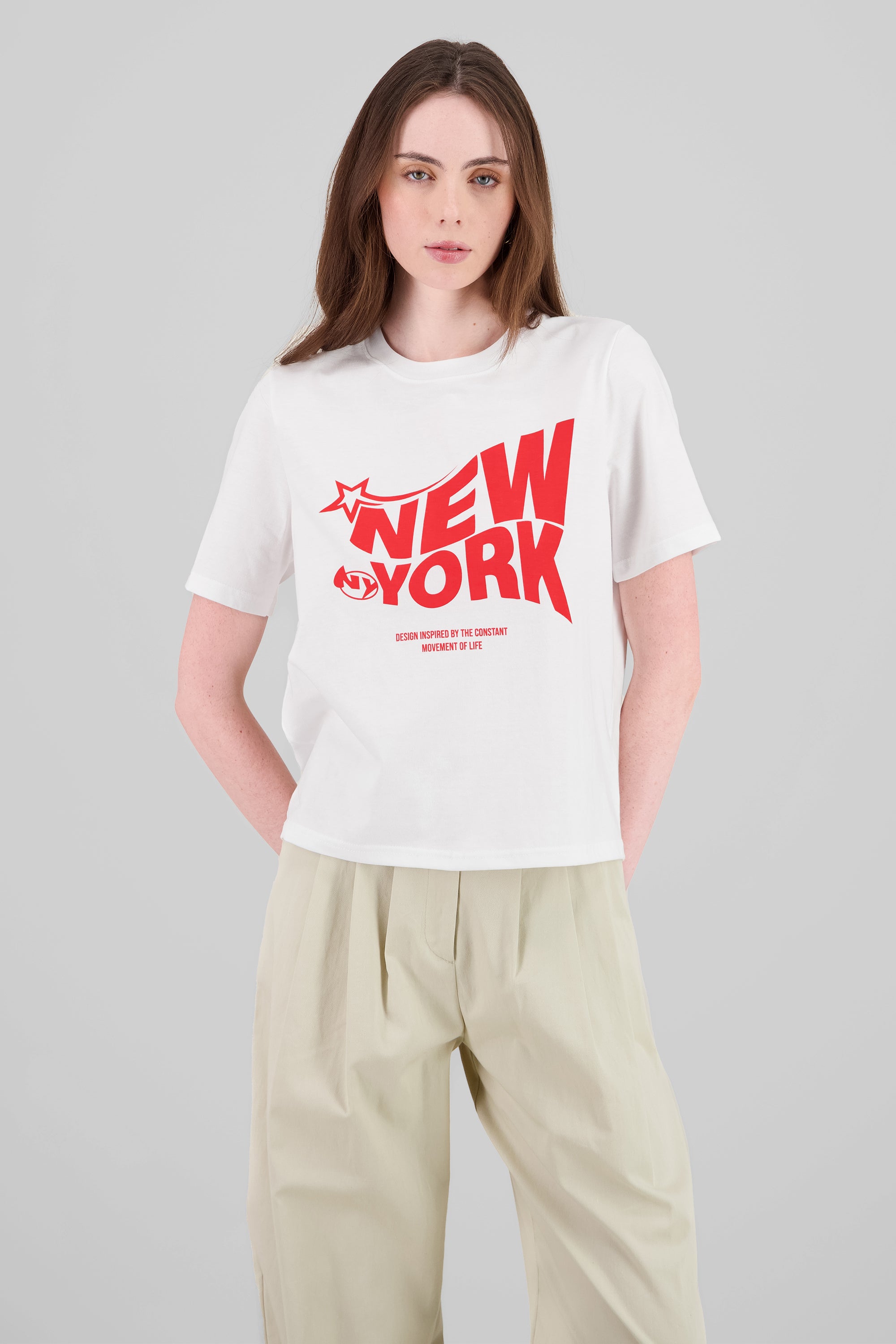 New York Star T Shirt RED COMBO