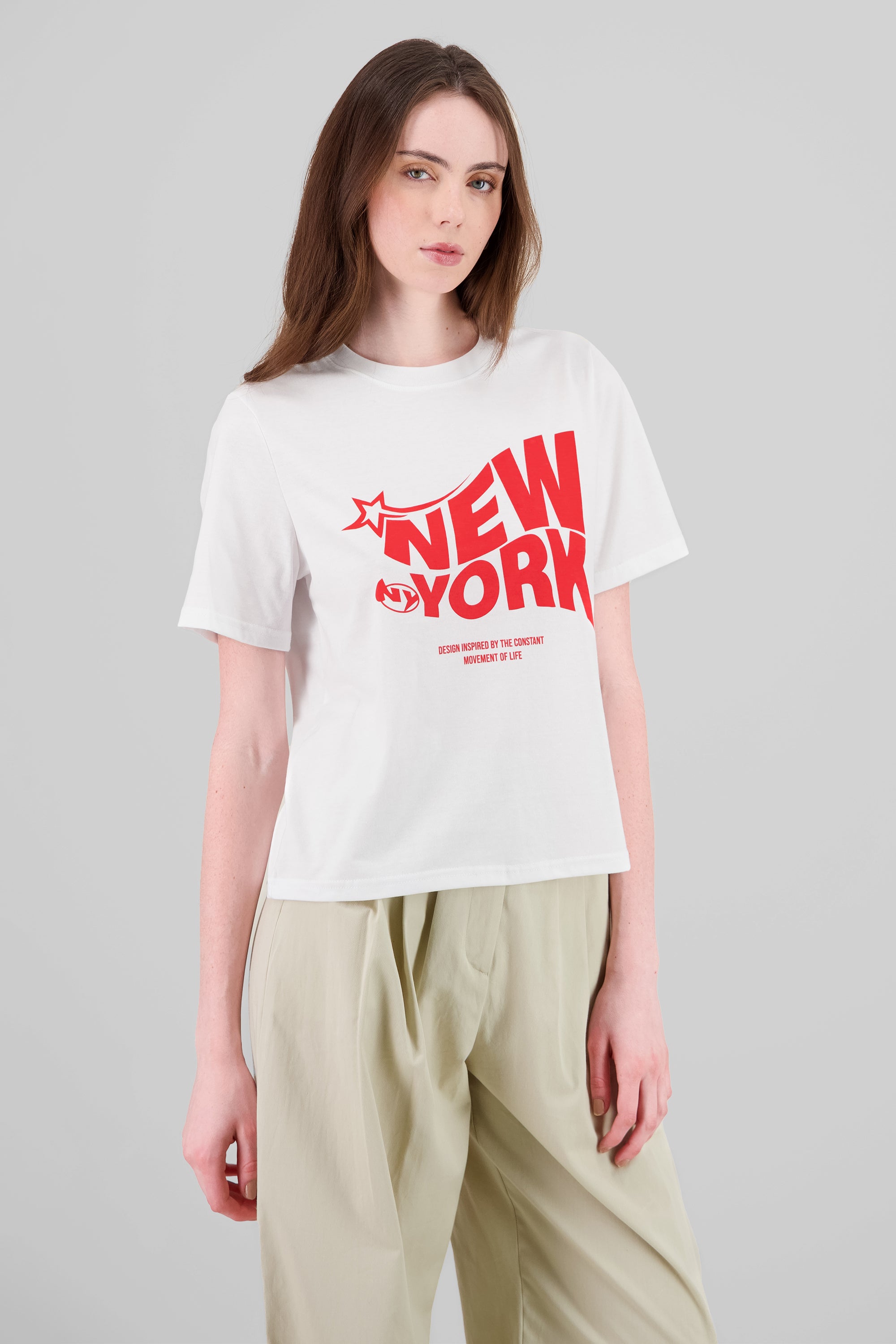 New York Star T Shirt RED COMBO