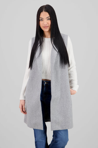 Long Solid Vest GRAY