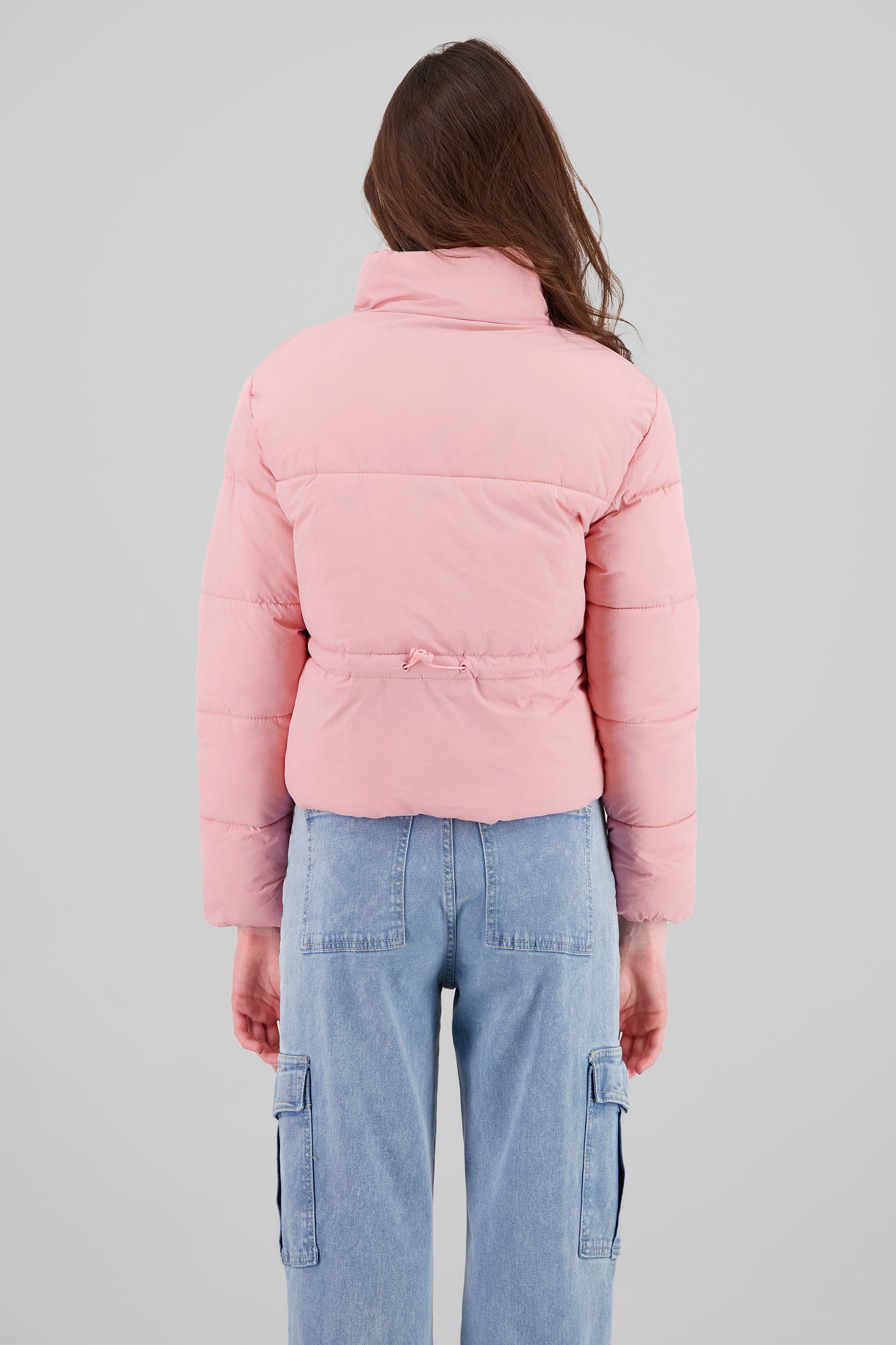 Solid Quilted Jacket PASTEL PINK