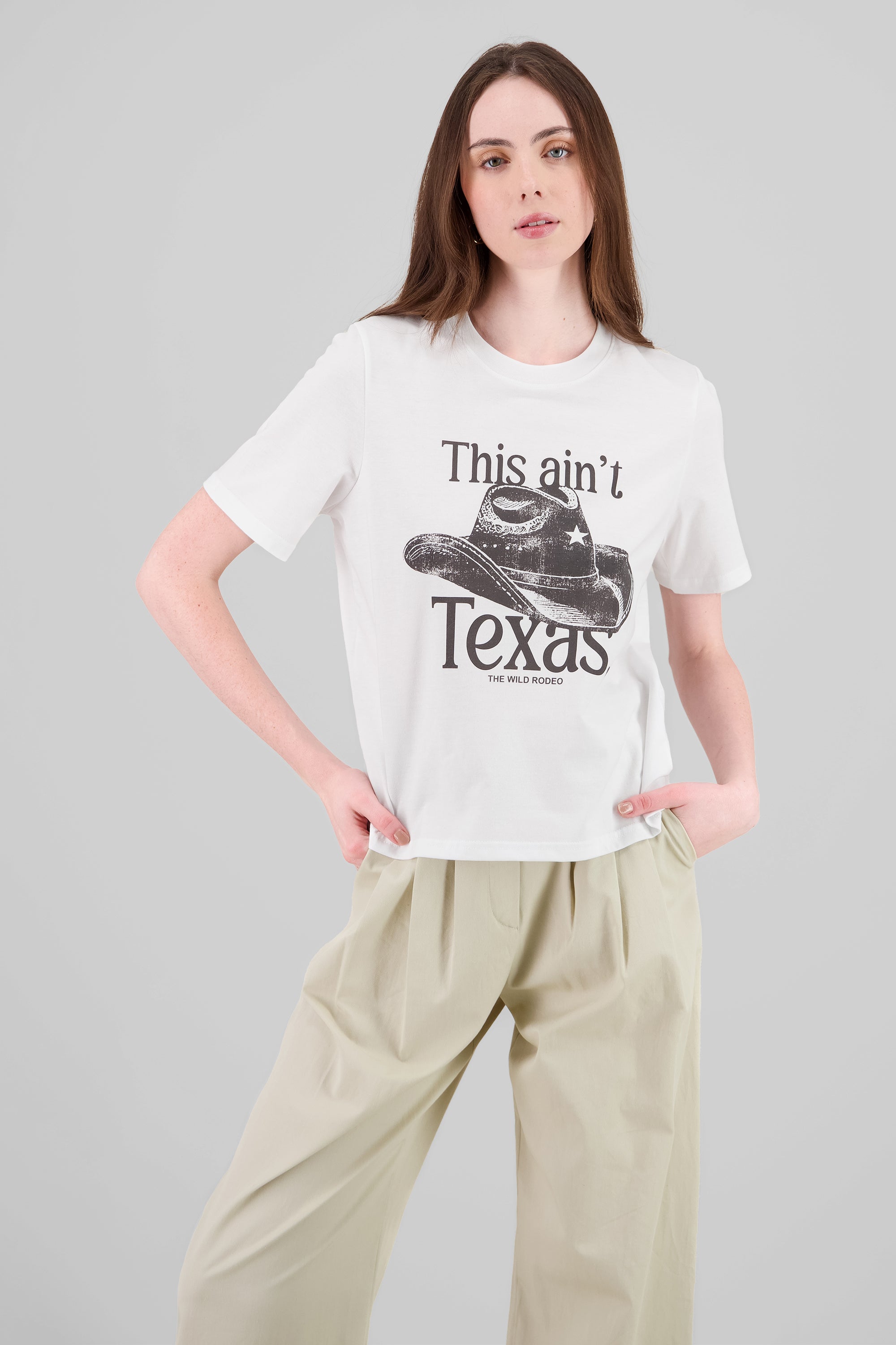 This ain't Texas T Shirt WHITE COMBO