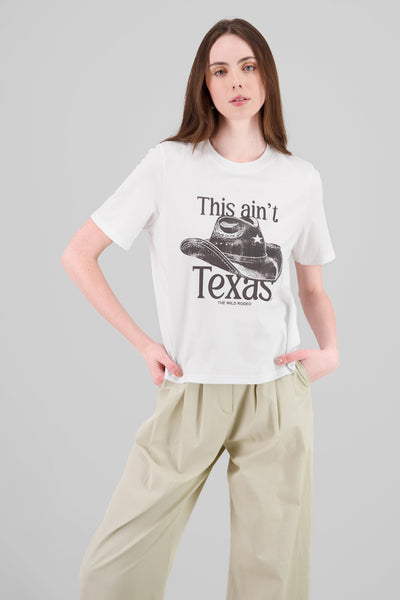 This ain't Texas T Shirt WHITE COMBO