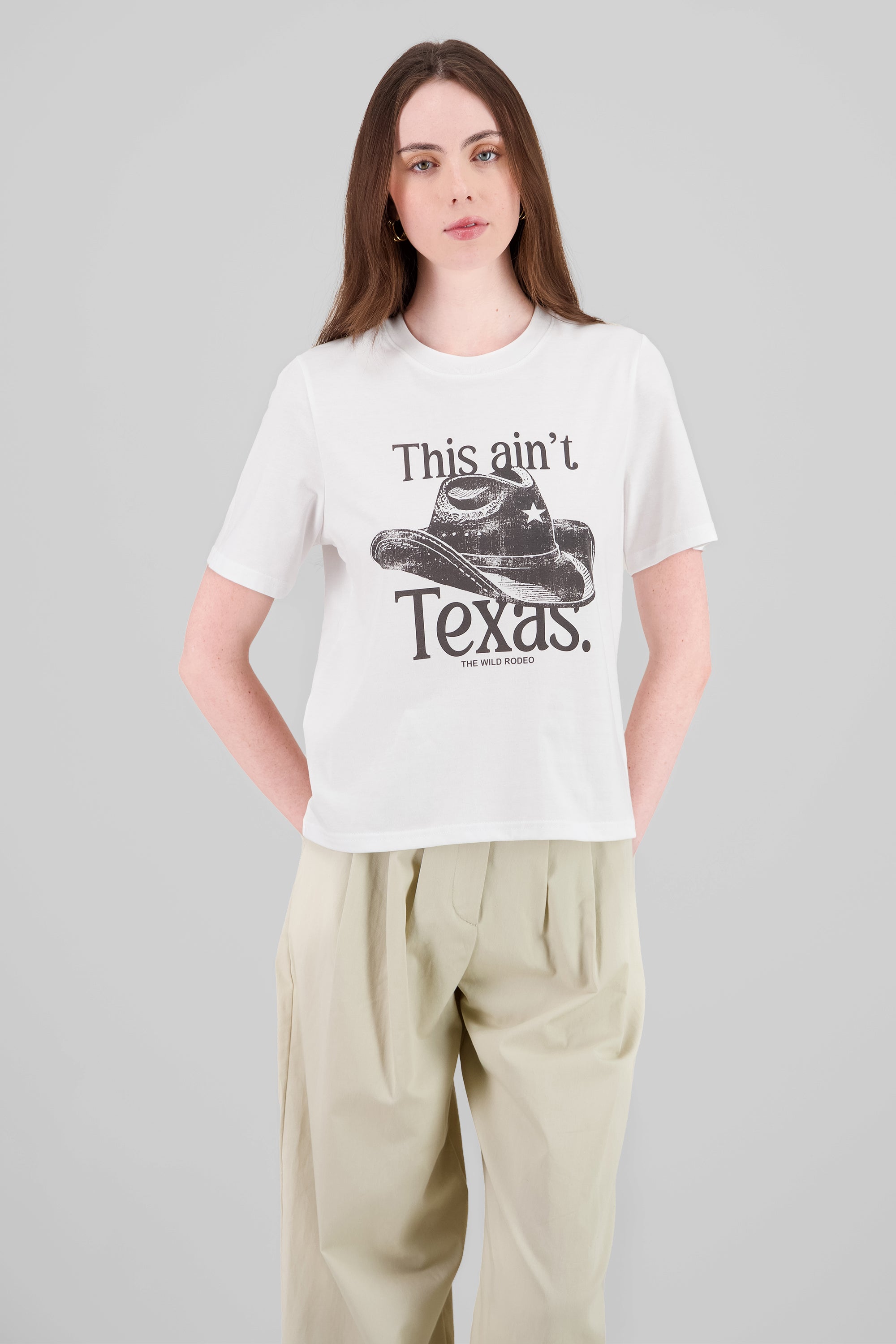 This ain't Texas T Shirt WHITE COMBO