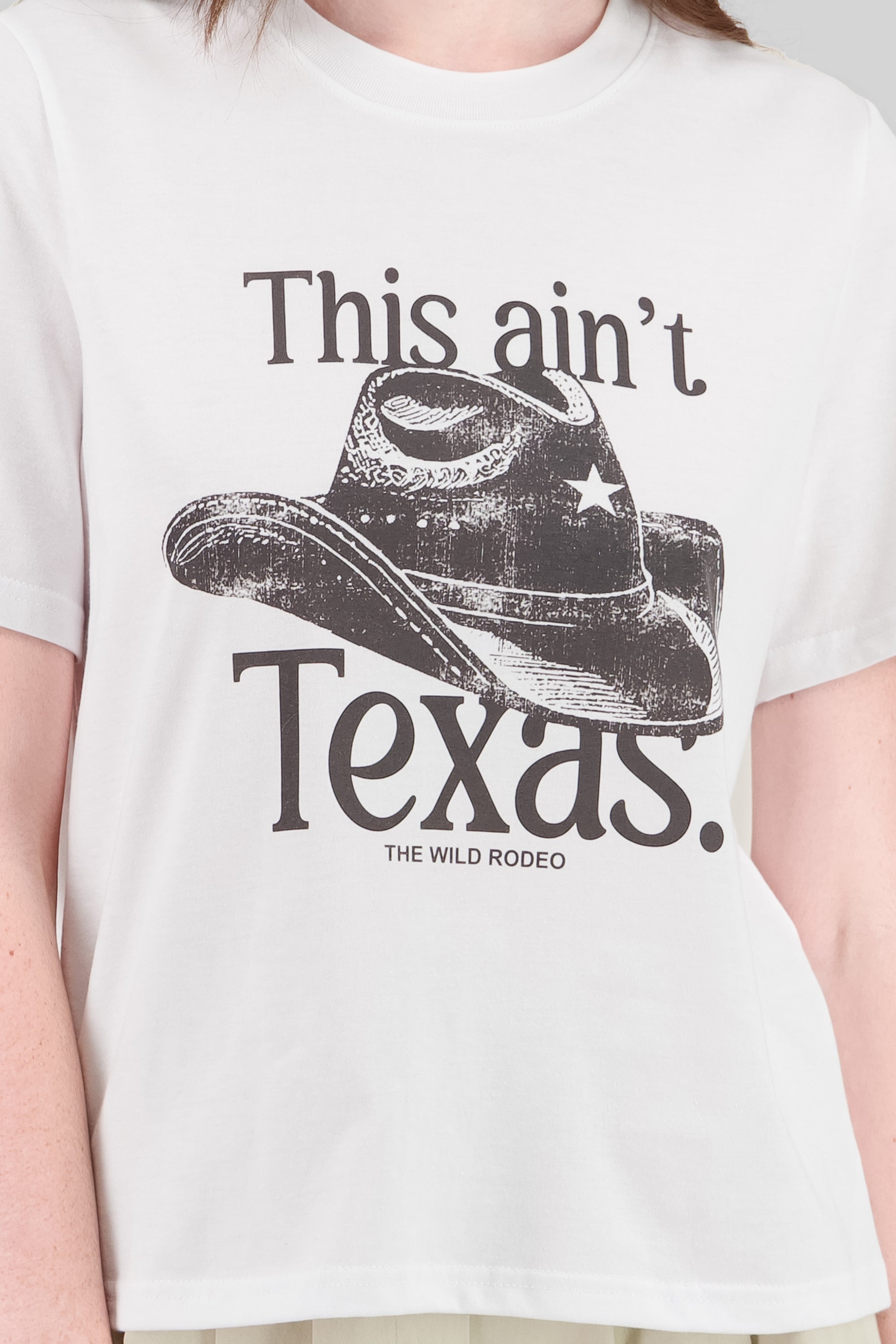 This ain't Texas T Shirt WHITE COMBO