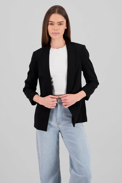 Lapel Detail Jacket BLACK