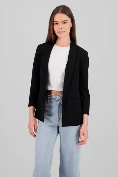 Lapel Detail Jacket BLACK