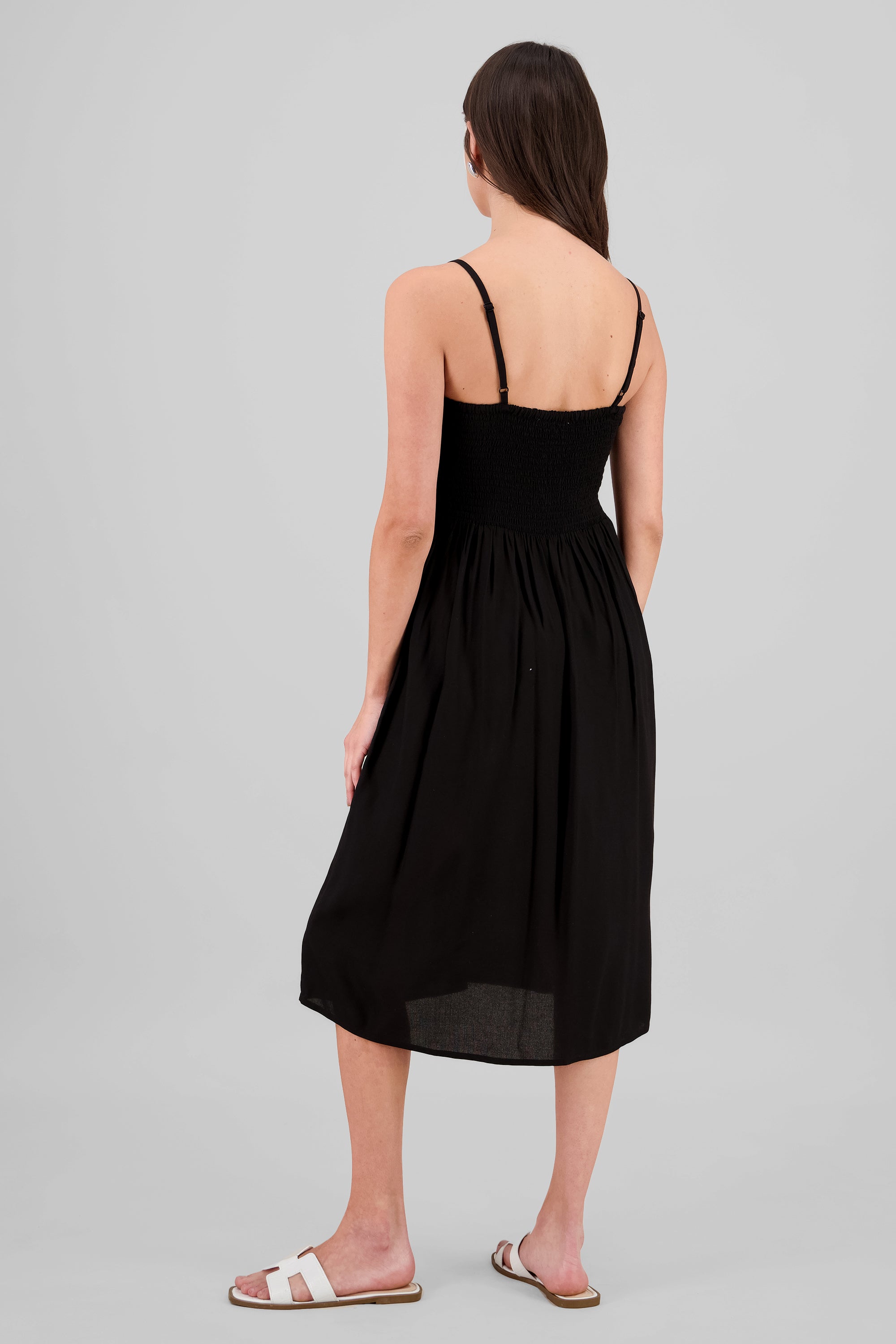 Detail Back Light Dress BLACK