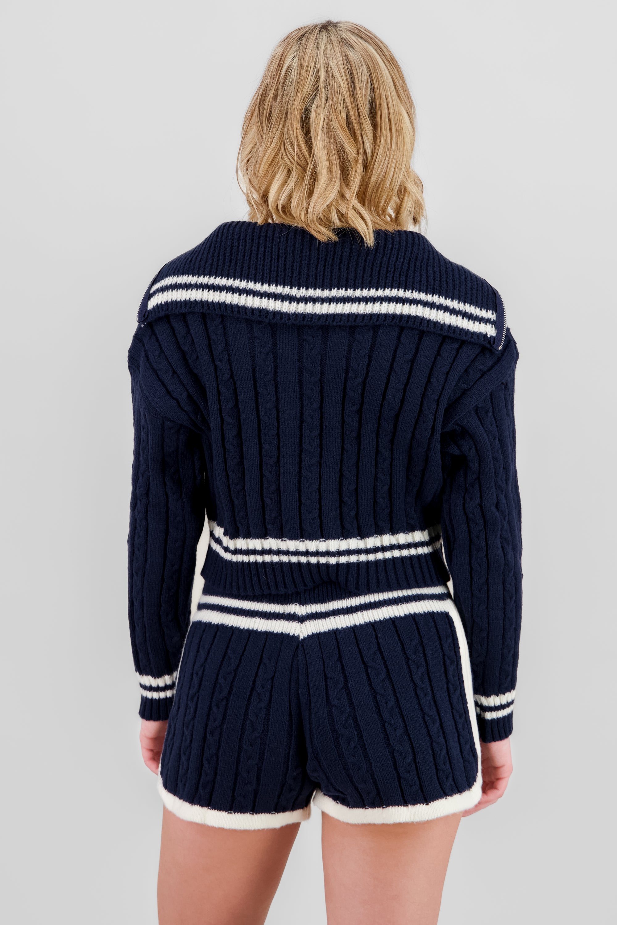 Half Zip Cardigan NAVY