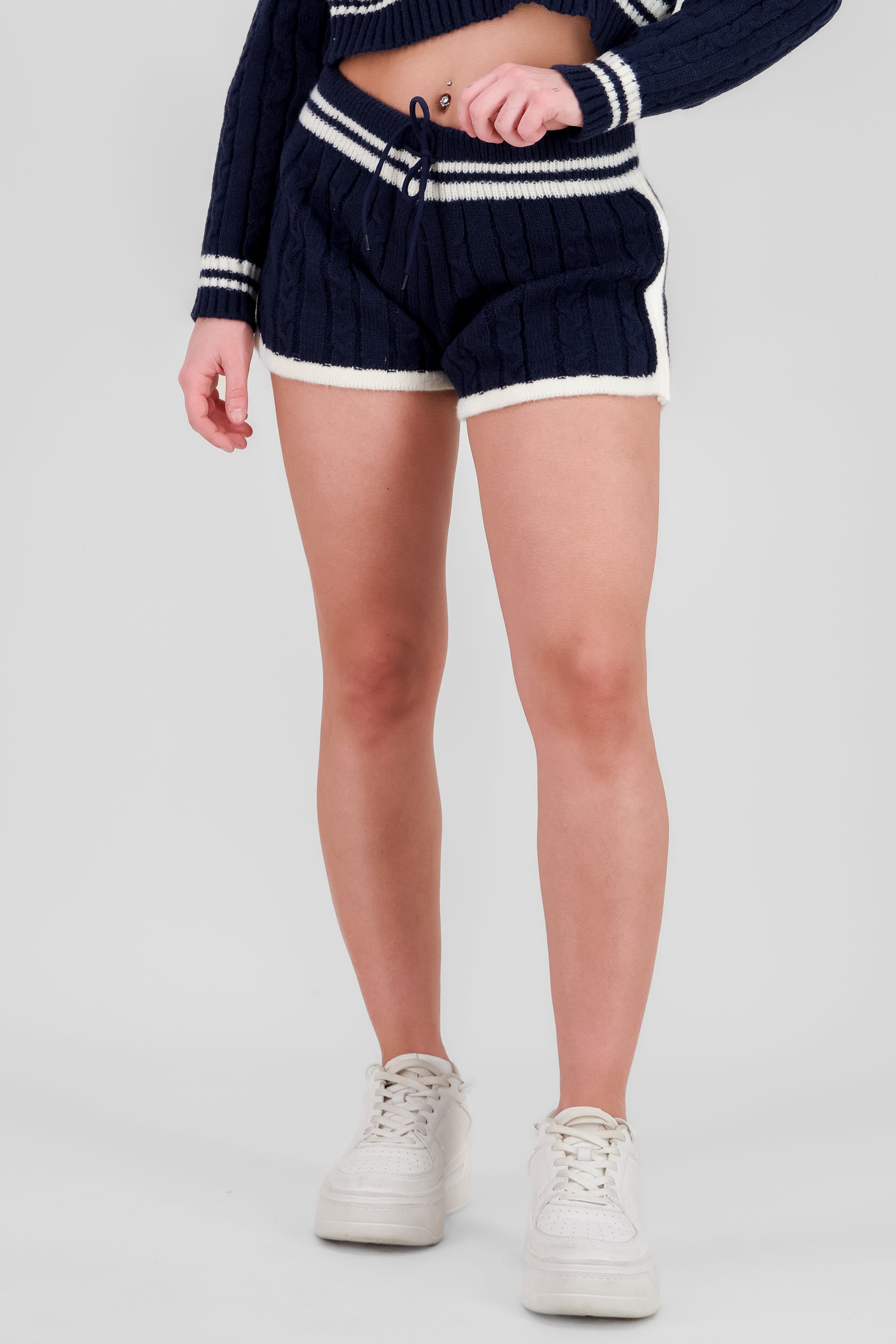 Knit shorts NAVY