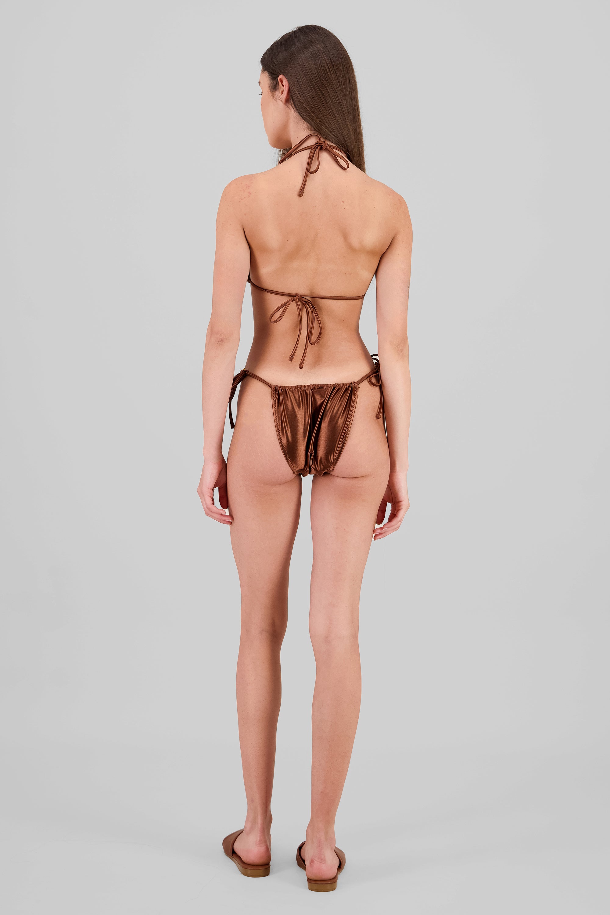 Ring Detail Bikini BROWN