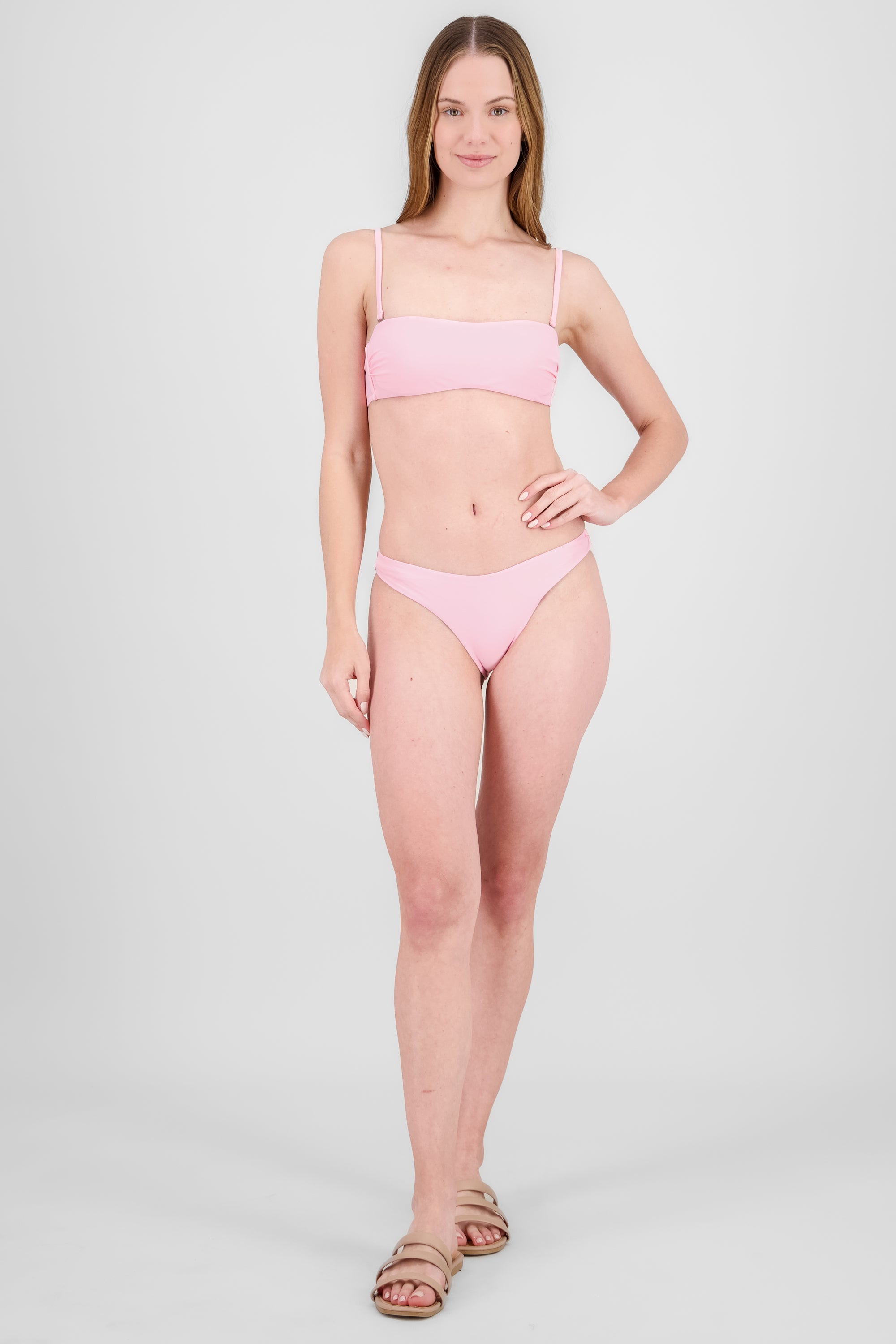 Straight bikini with Back Knot PINK