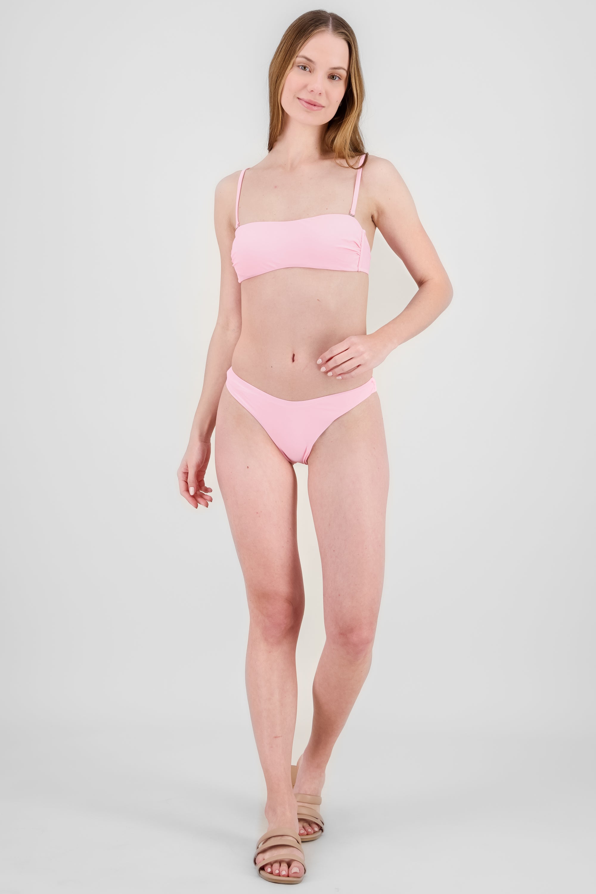 Straight bikini with Back Knot PINK