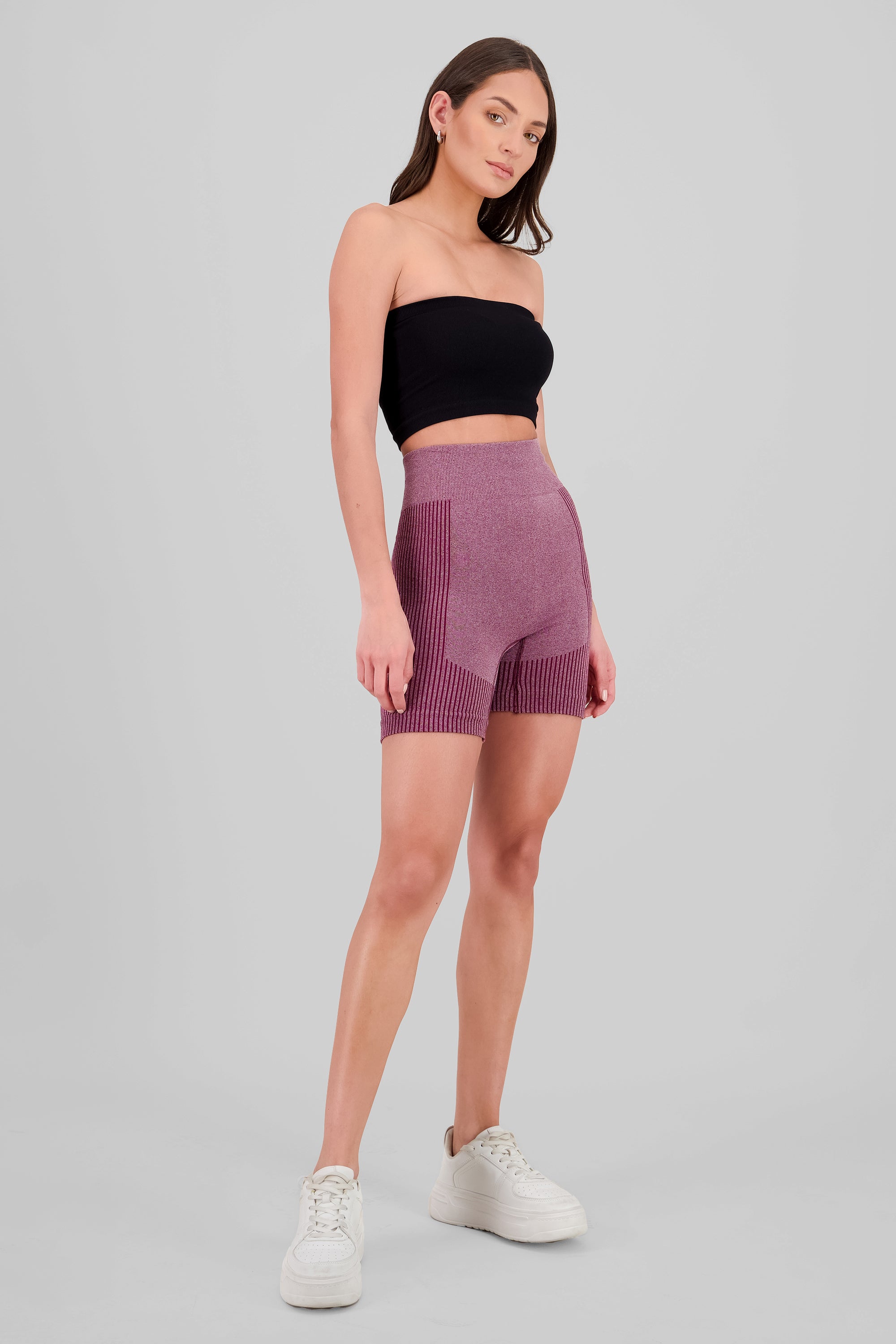 Seamless Biker Shorts BURGUNDY